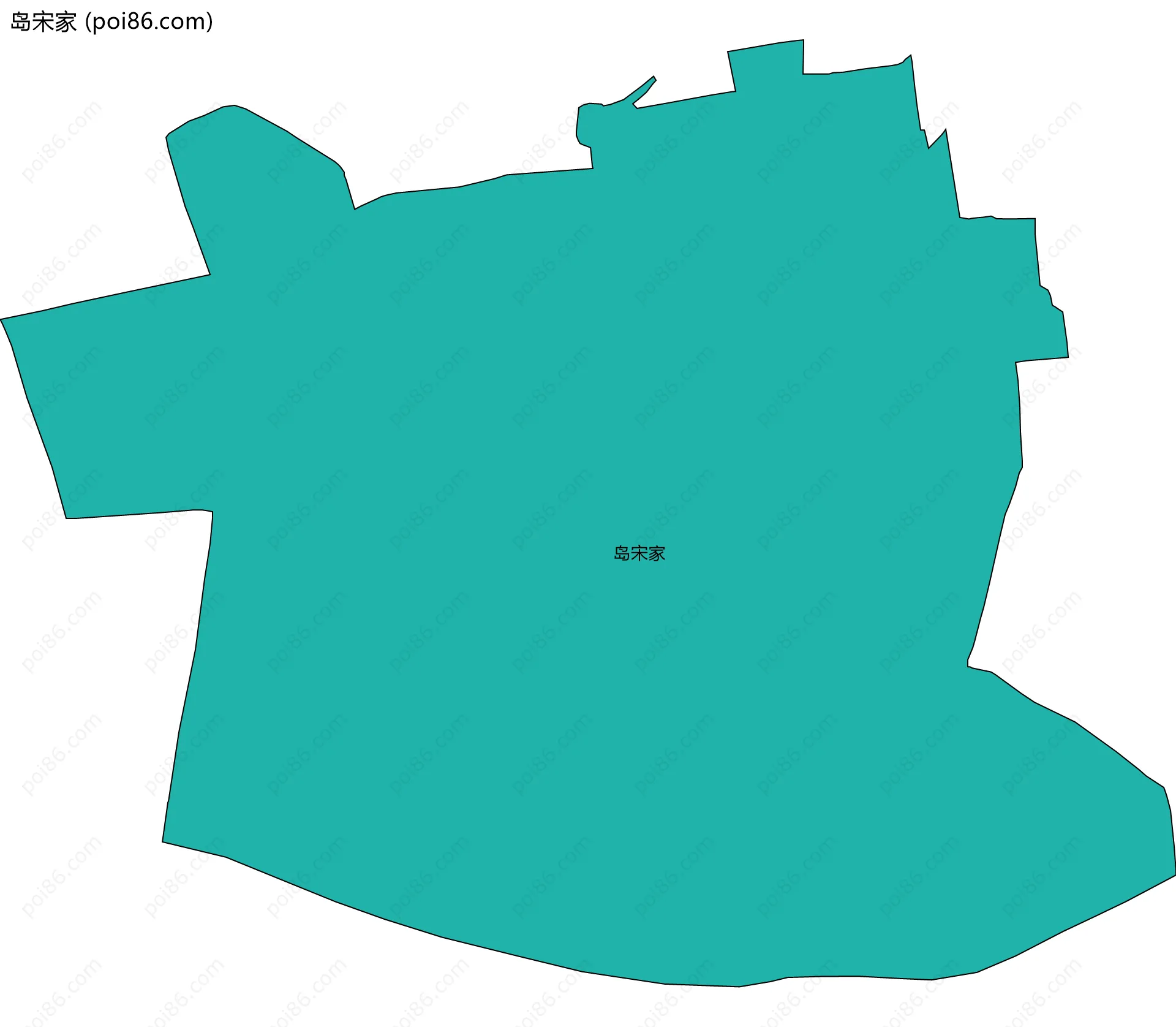岛宋家边界地图