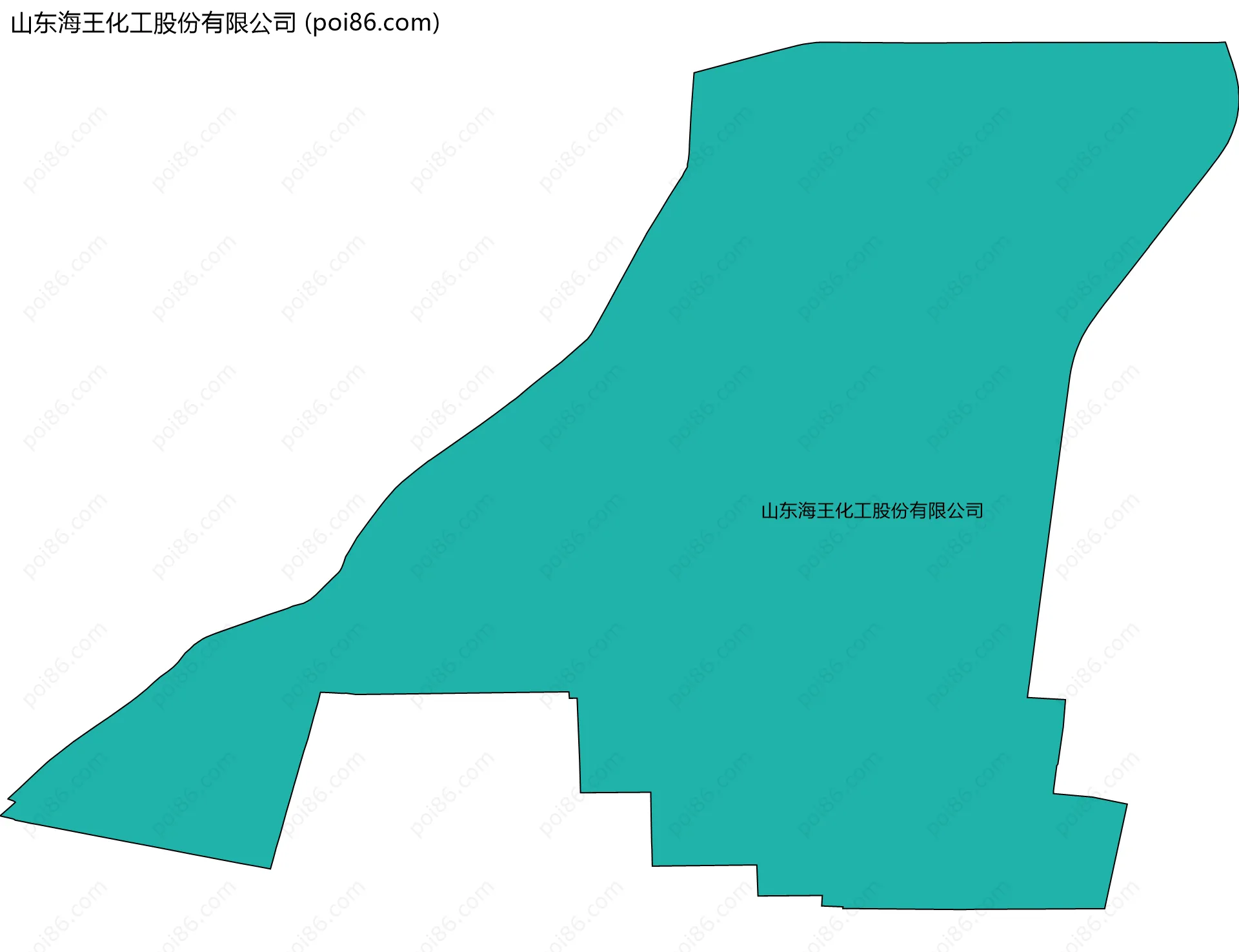 山东海王化工股份有限公司边界地图
