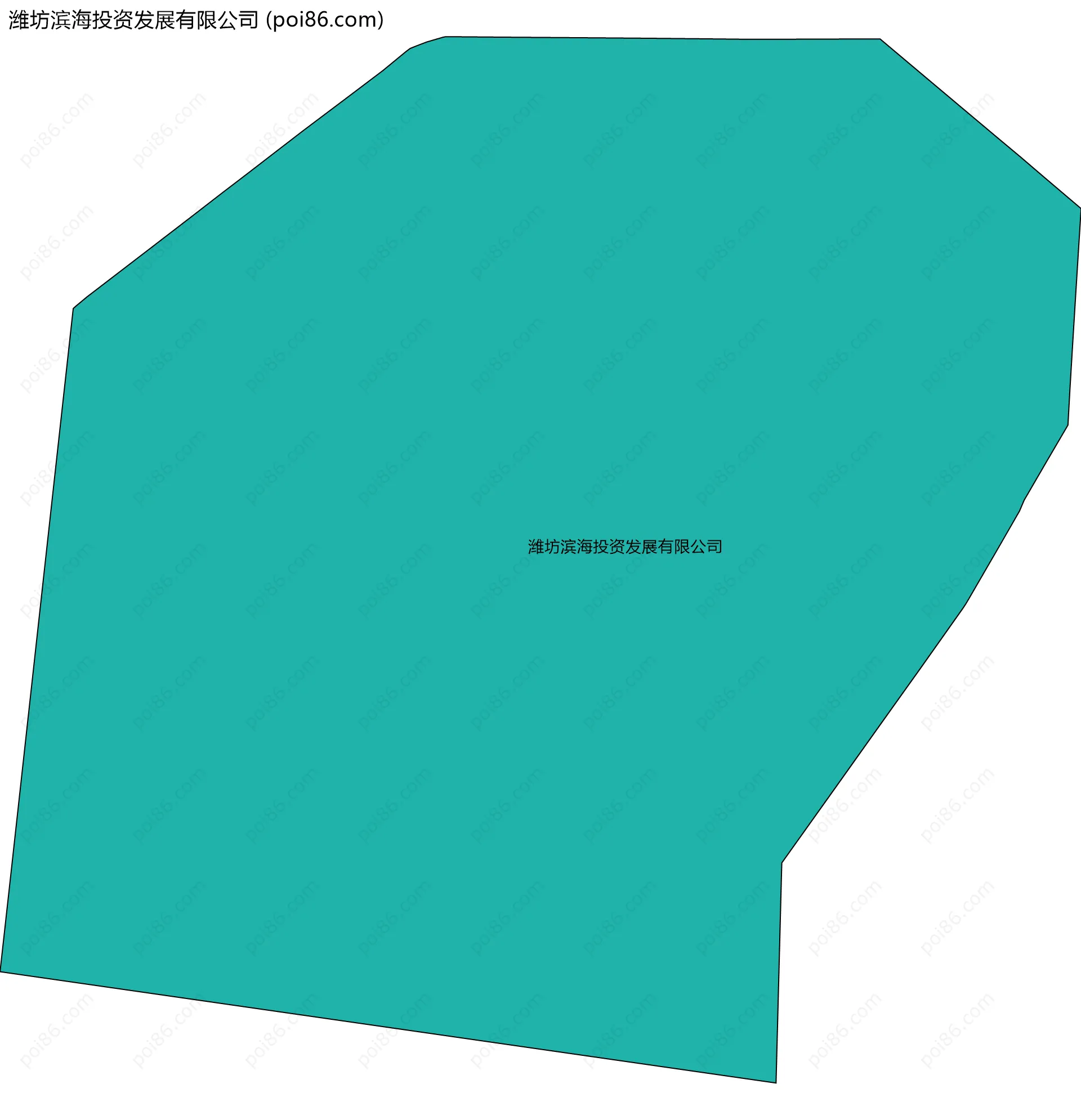 潍坊滨海投资发展有限公司边界地图