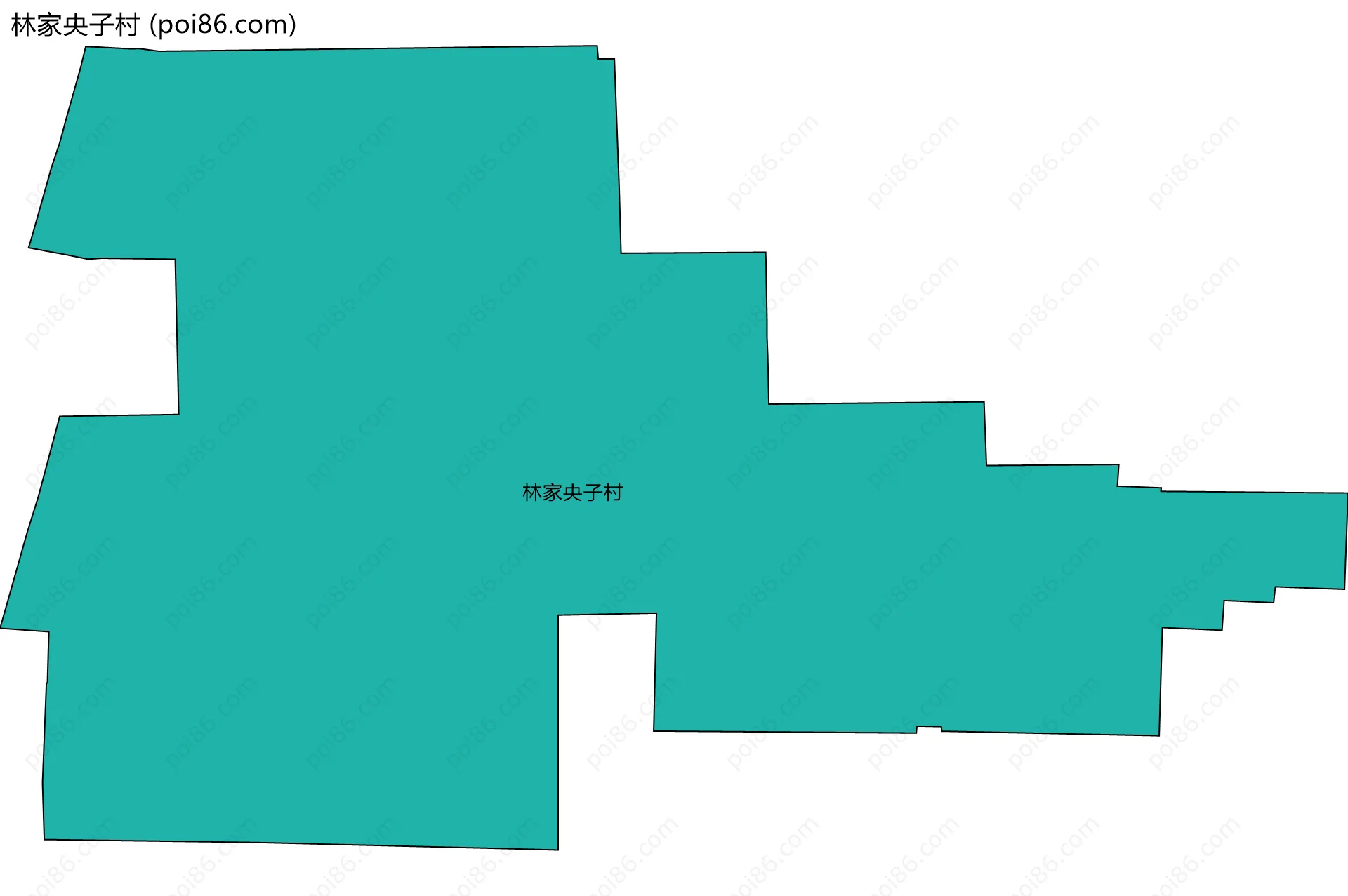林家央子村边界地图