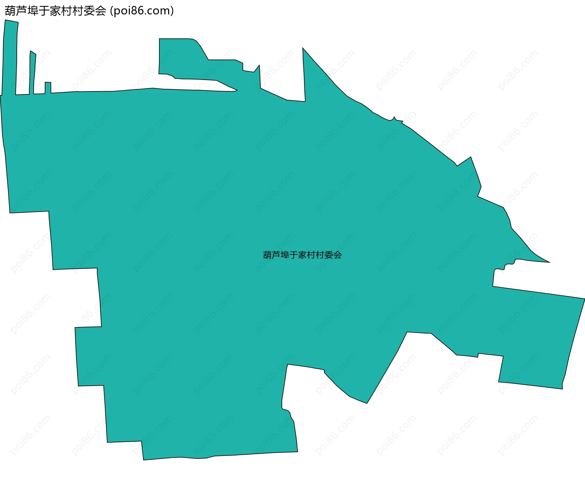 葫芦埠于家村村委会边界地图