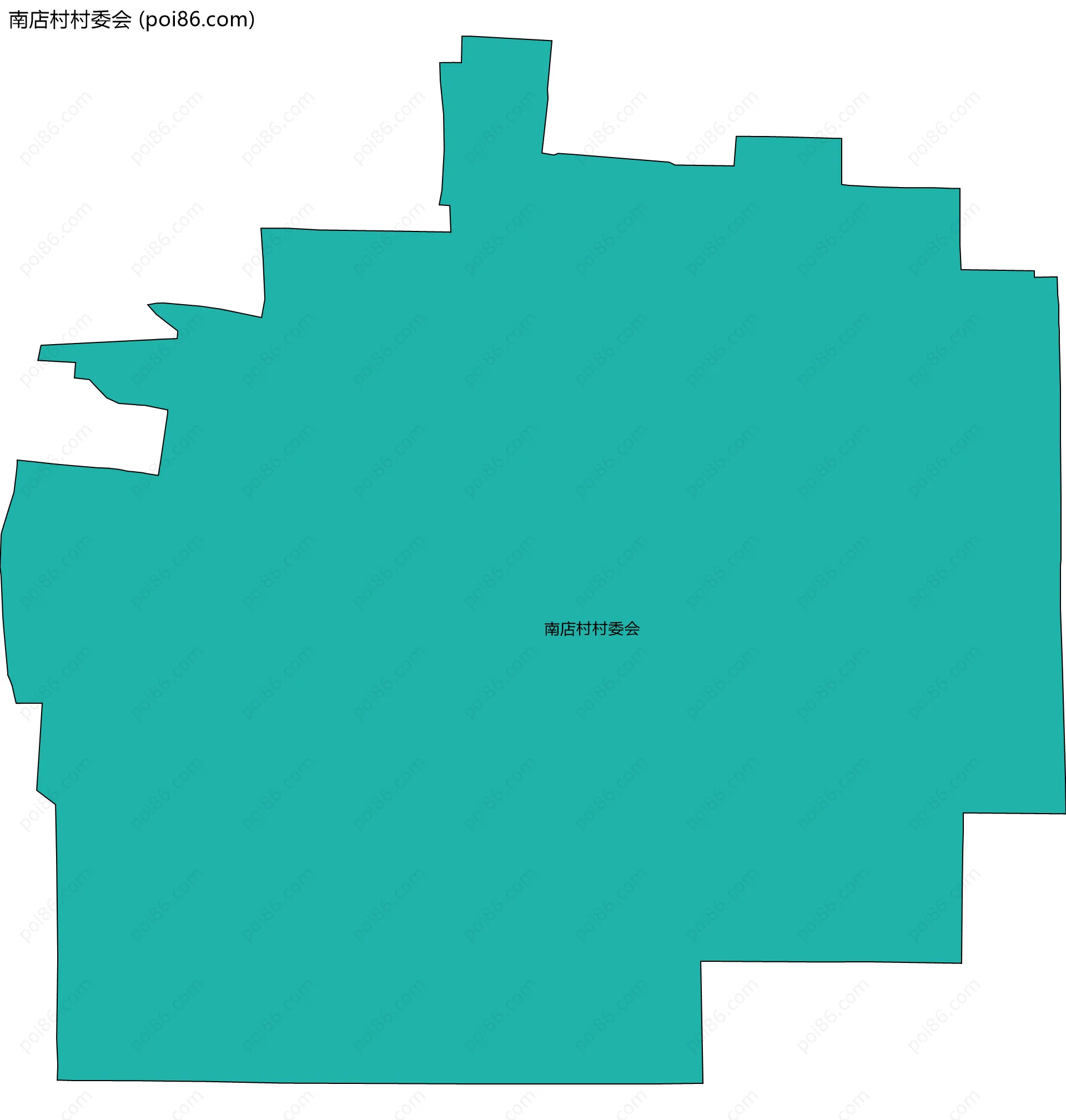 南店村村委会边界地图