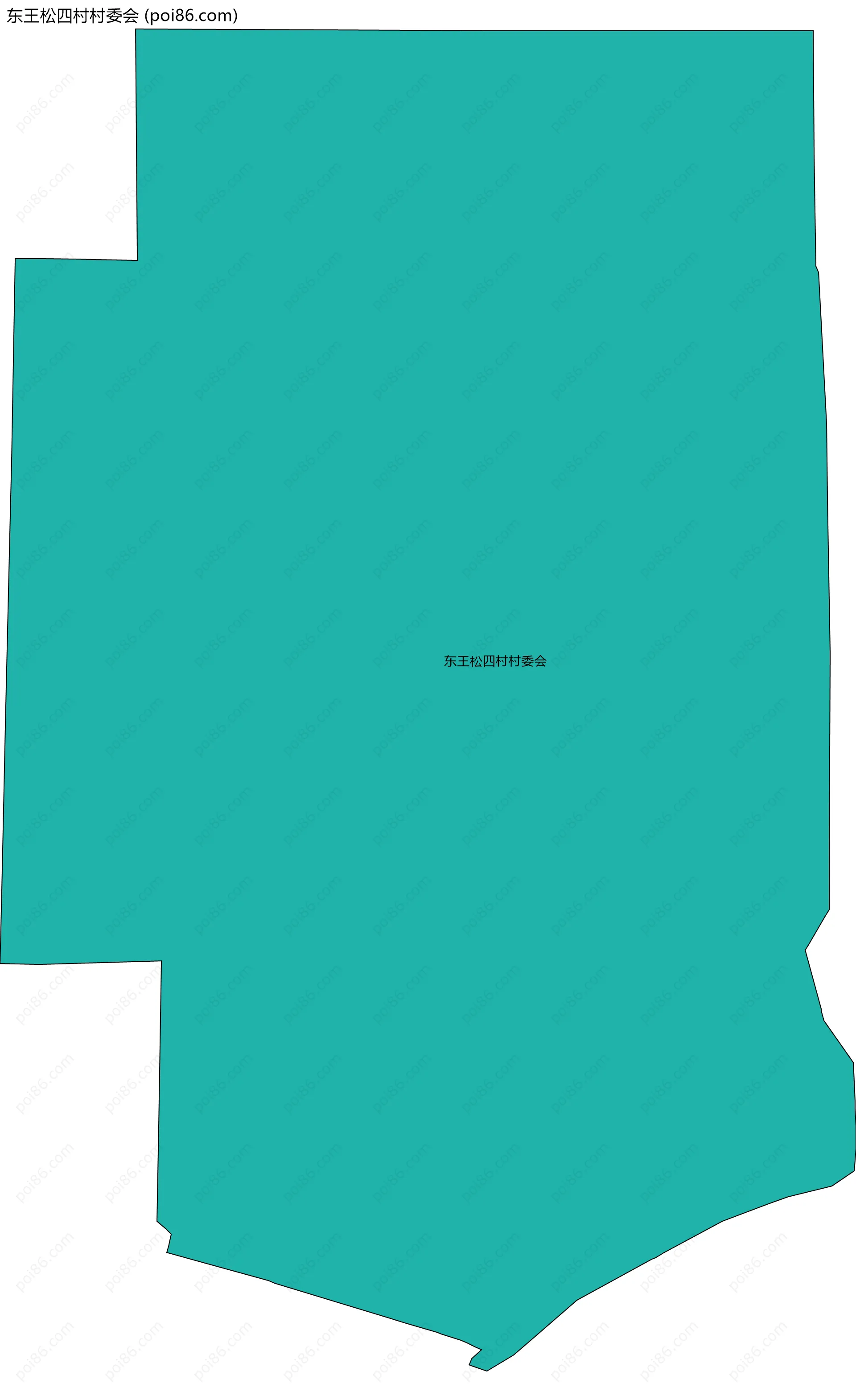 东王松四村村委会边界地图