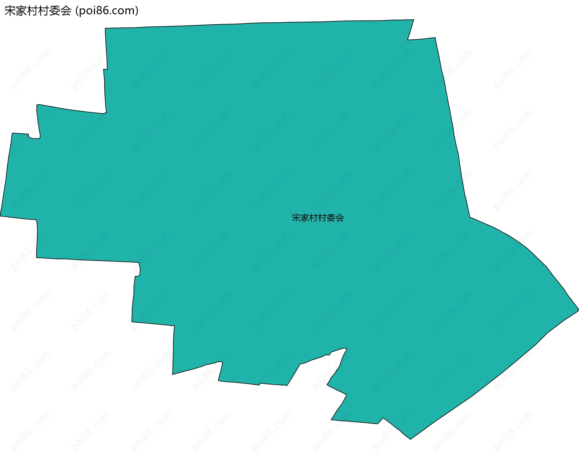 宋家村村委会边界地图