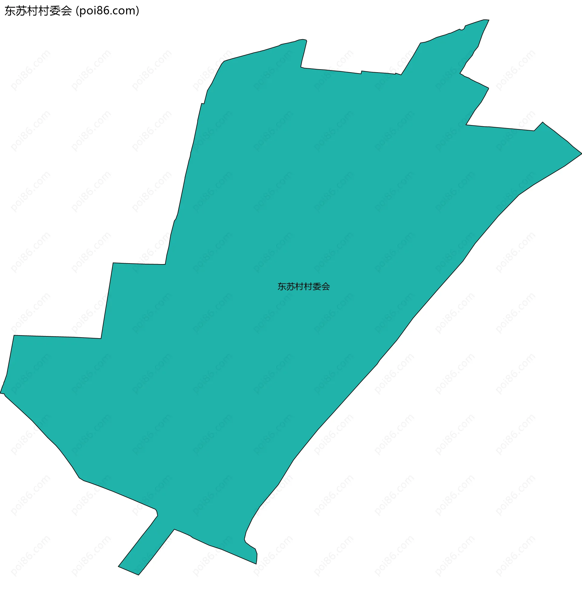 东苏村村委会边界地图