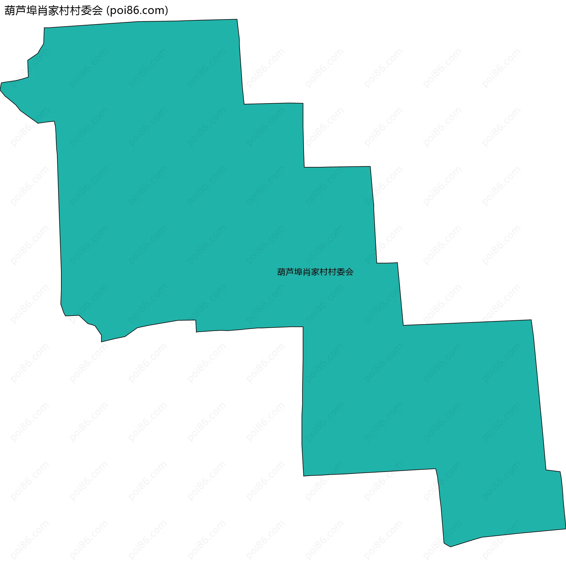 葫芦埠肖家村村委会边界地图