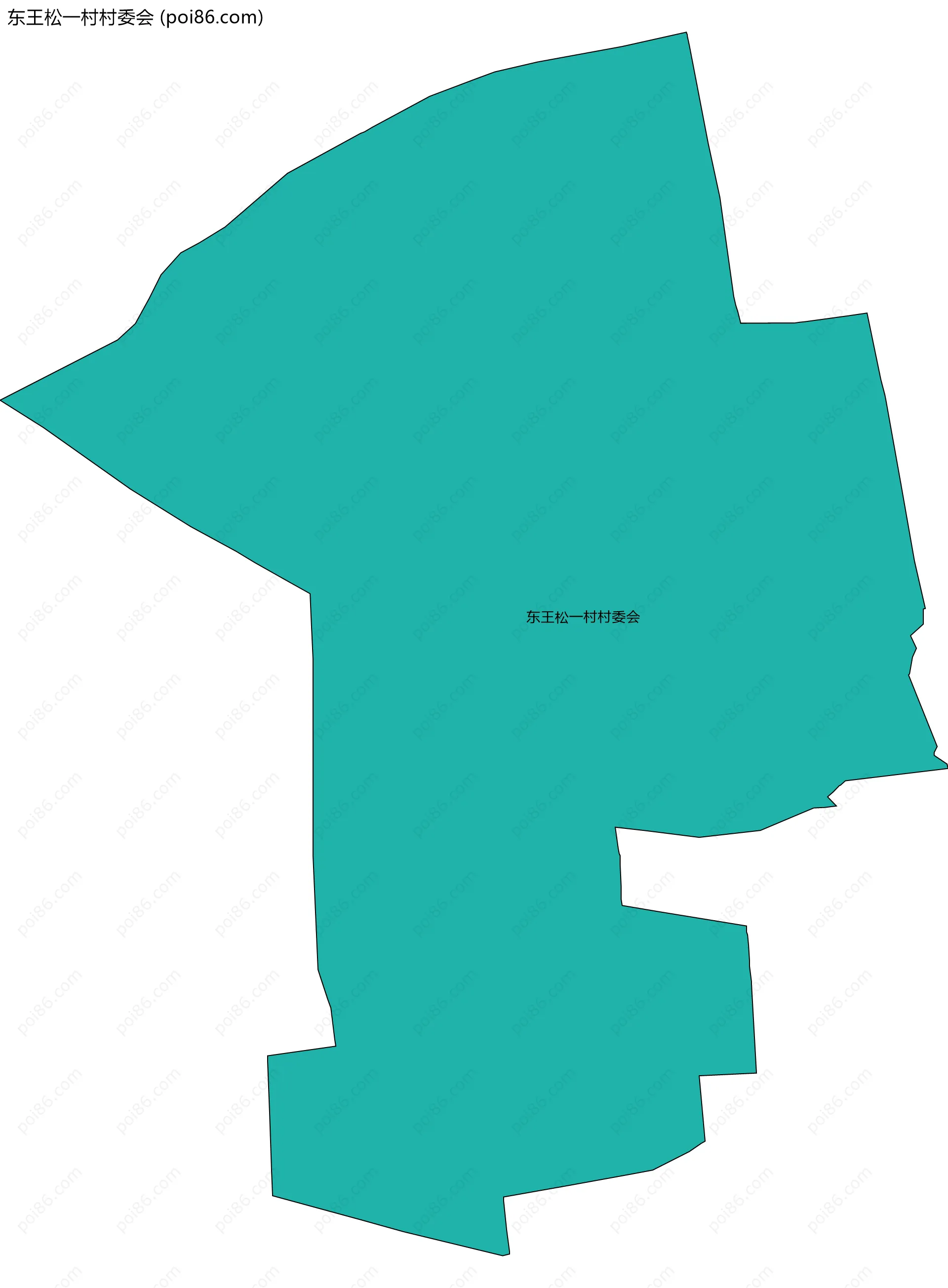 东王松一村村委会边界地图