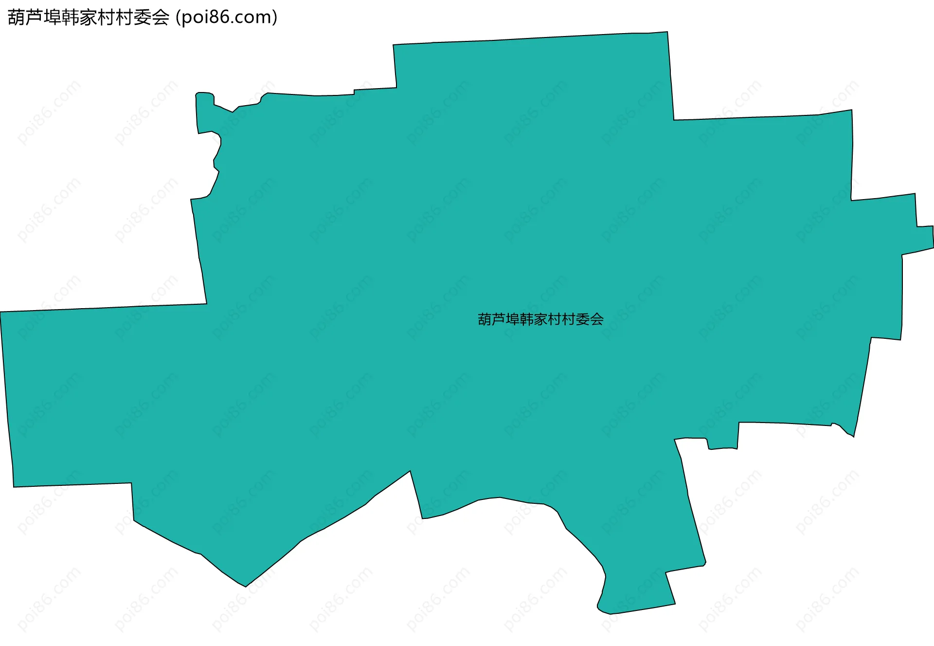 葫芦埠韩家村村委会边界地图