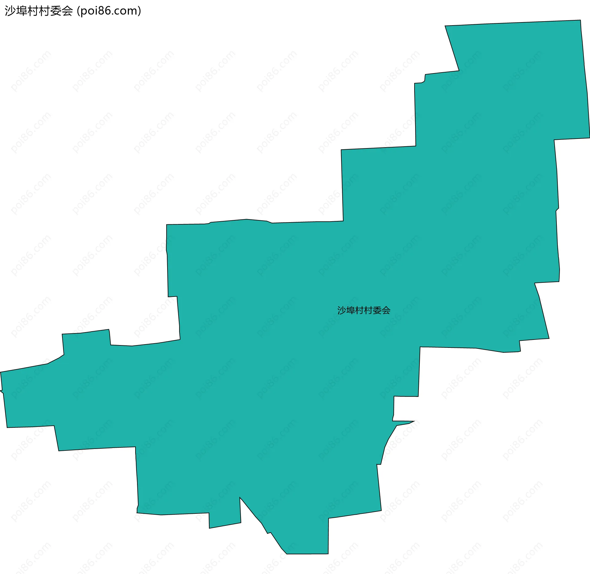 沙埠村村委会边界地图