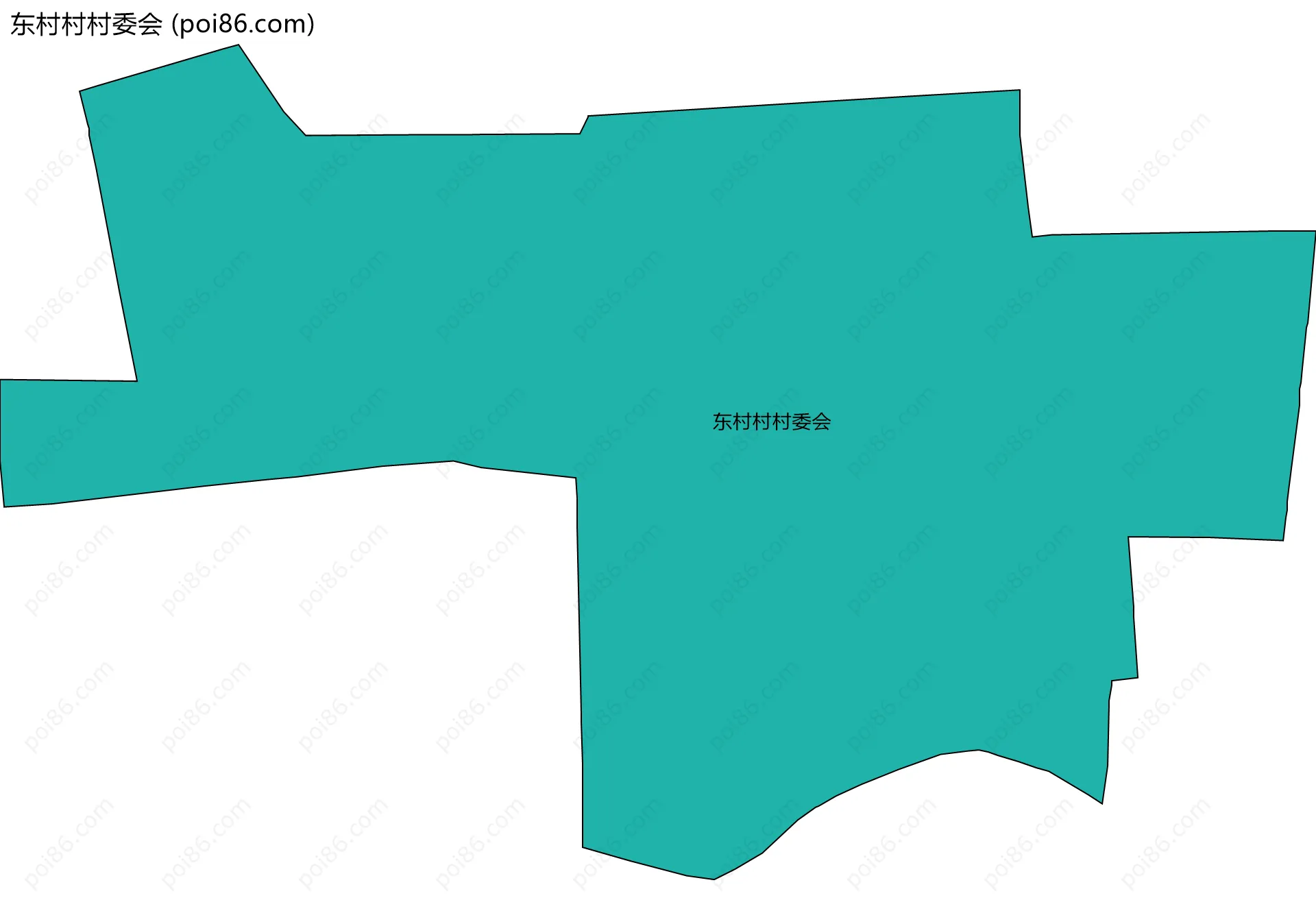 东村村村委会边界地图