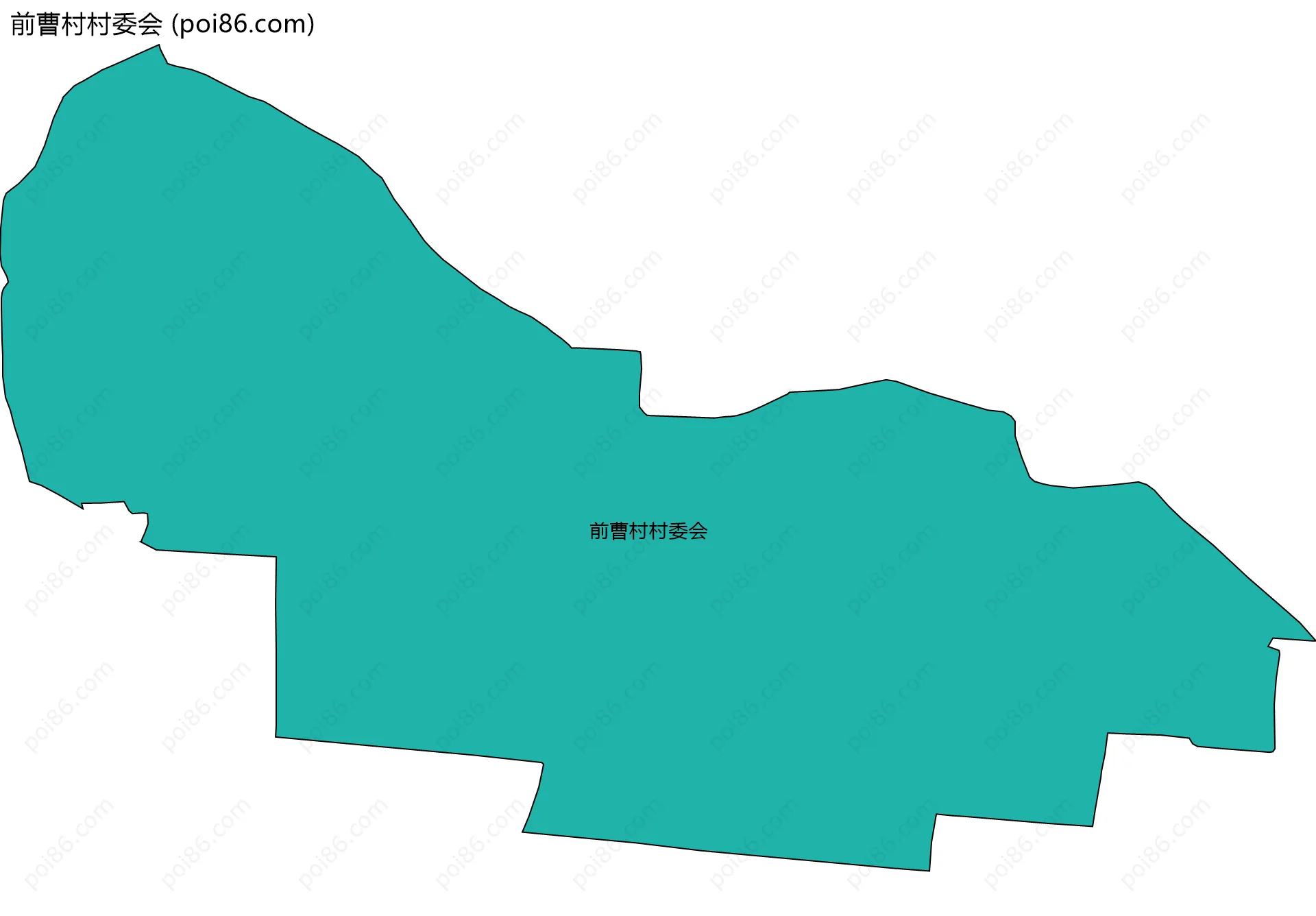 前曹村村委会边界地图