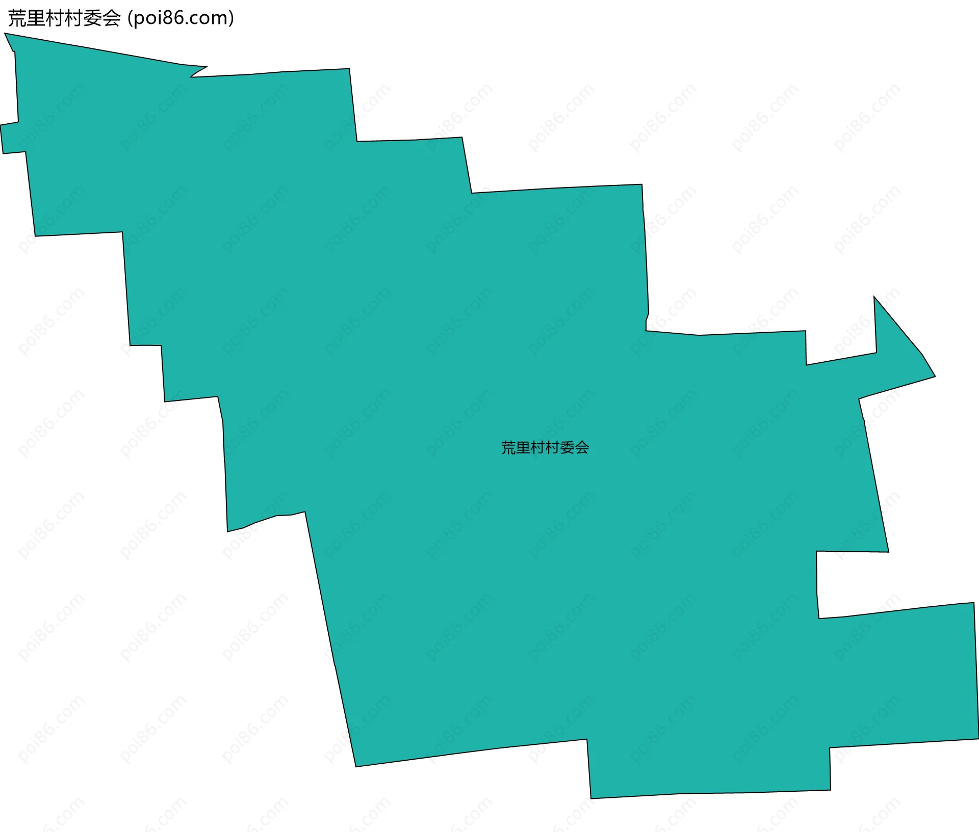 荒里村村委会边界地图