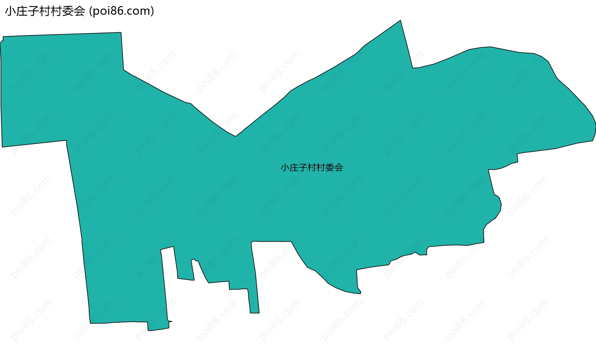 小庄子村村委会边界地图