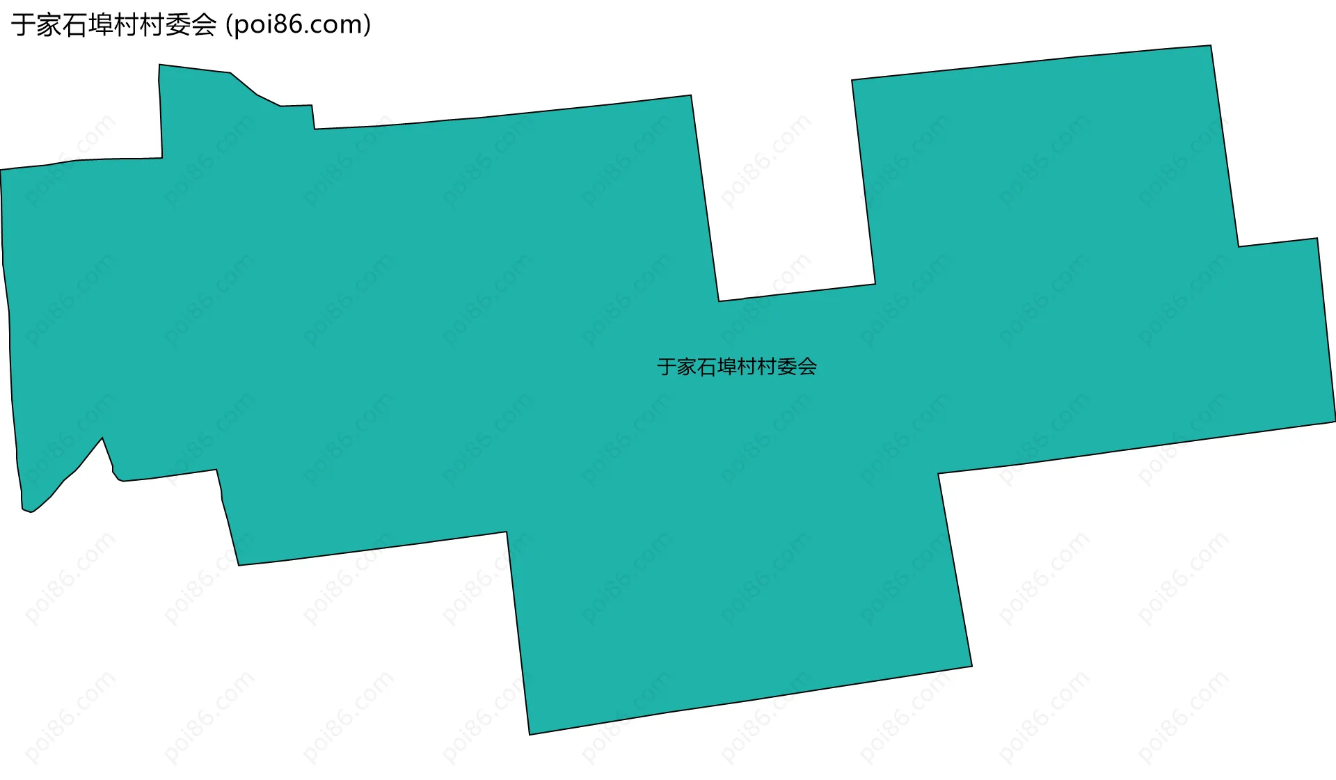 于家石埠村村委会边界地图