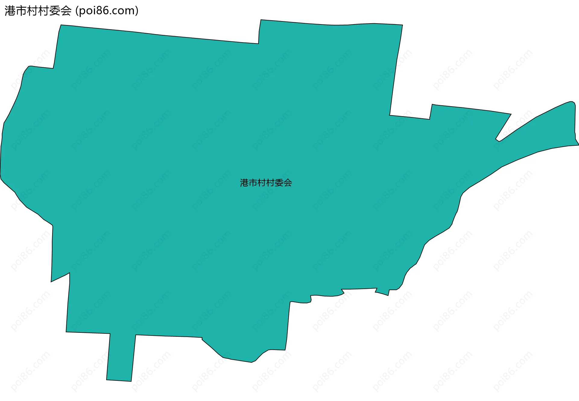 港市村村委会边界地图