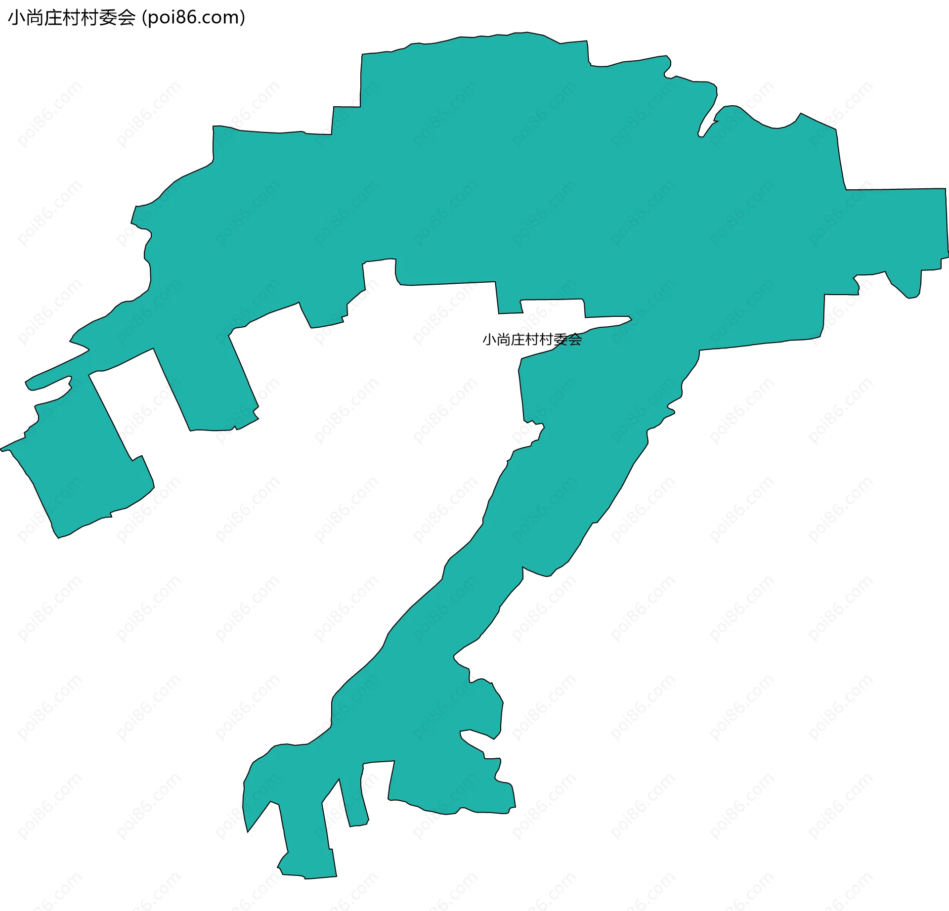 小尚庄村村委会边界地图
