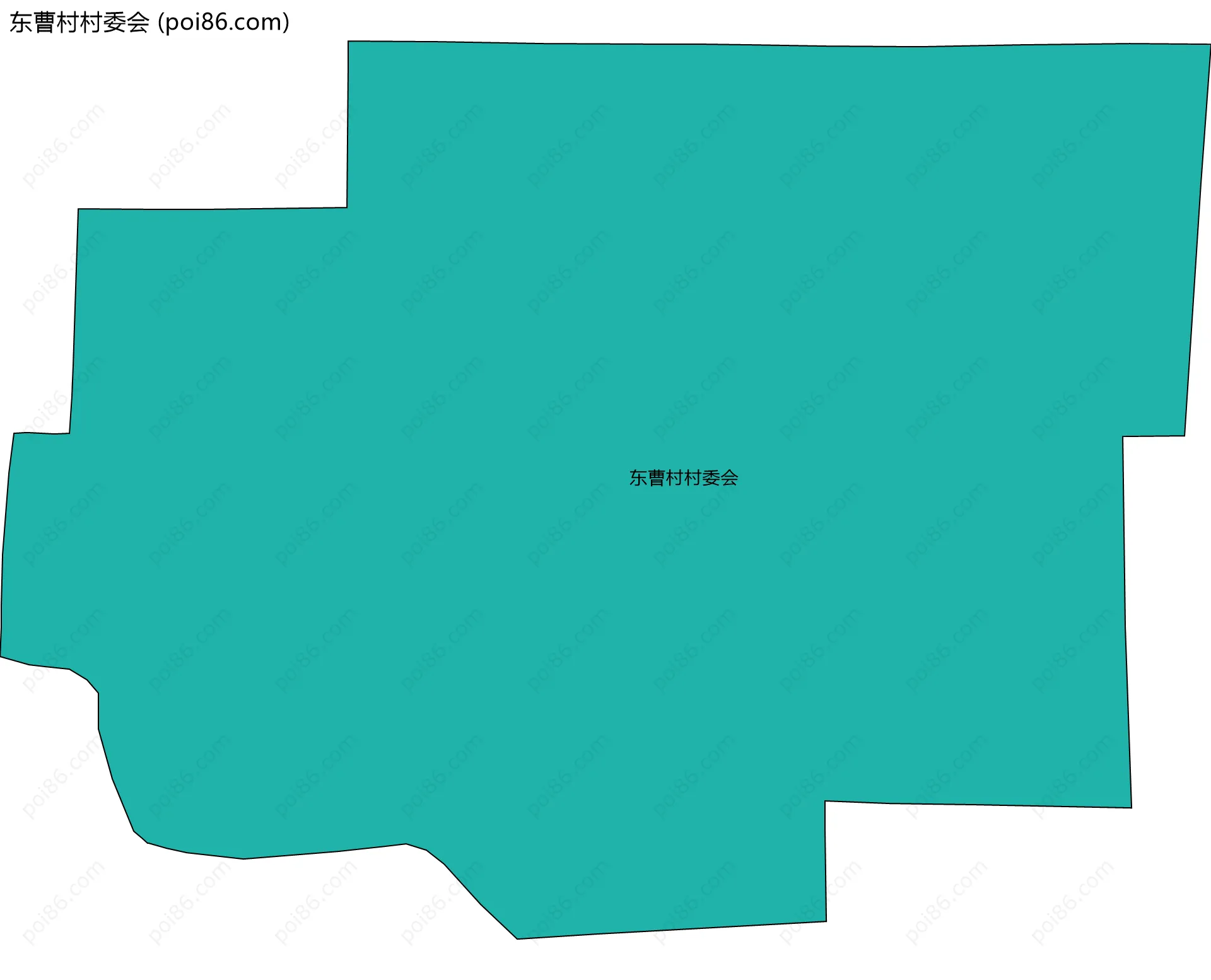 东曹村村委会边界地图