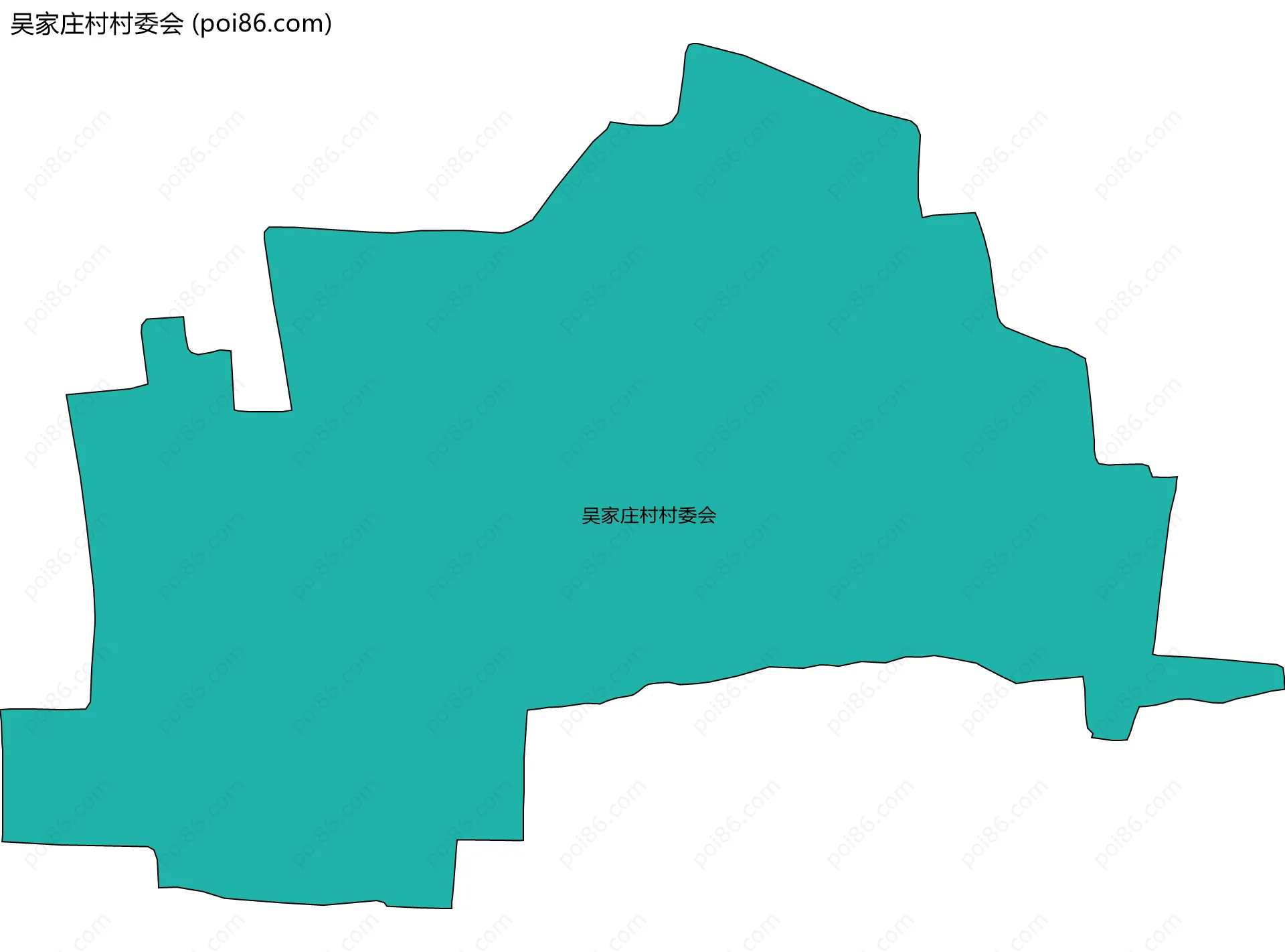 吴家庄村村委会边界地图