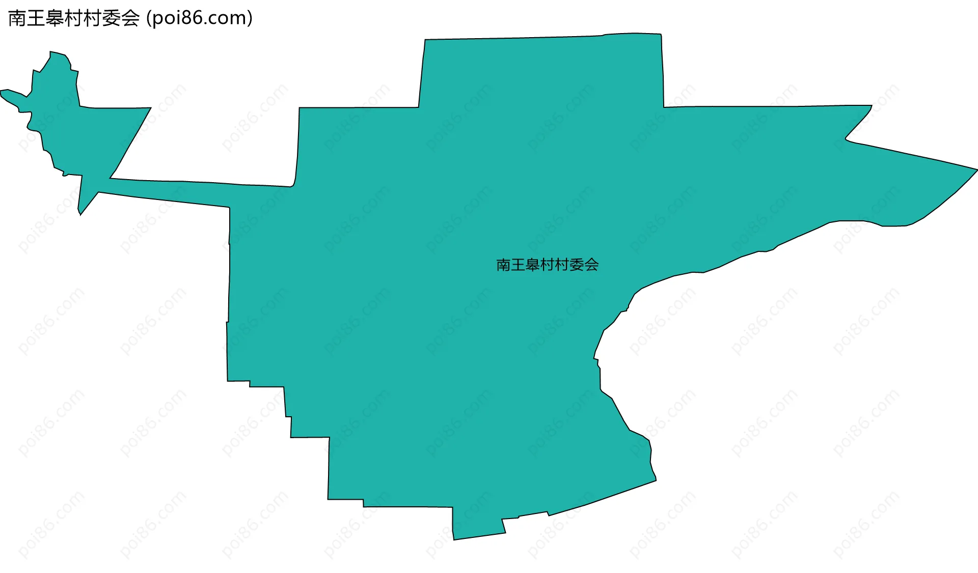 南王皋村村委会边界地图