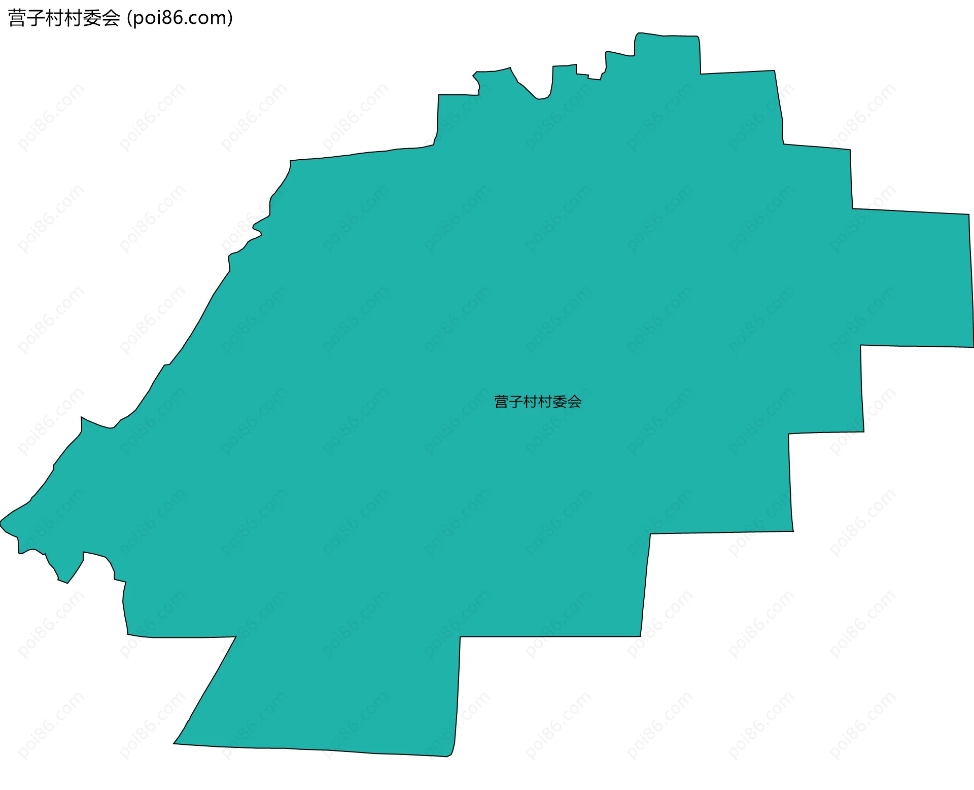 营子村村委会边界地图