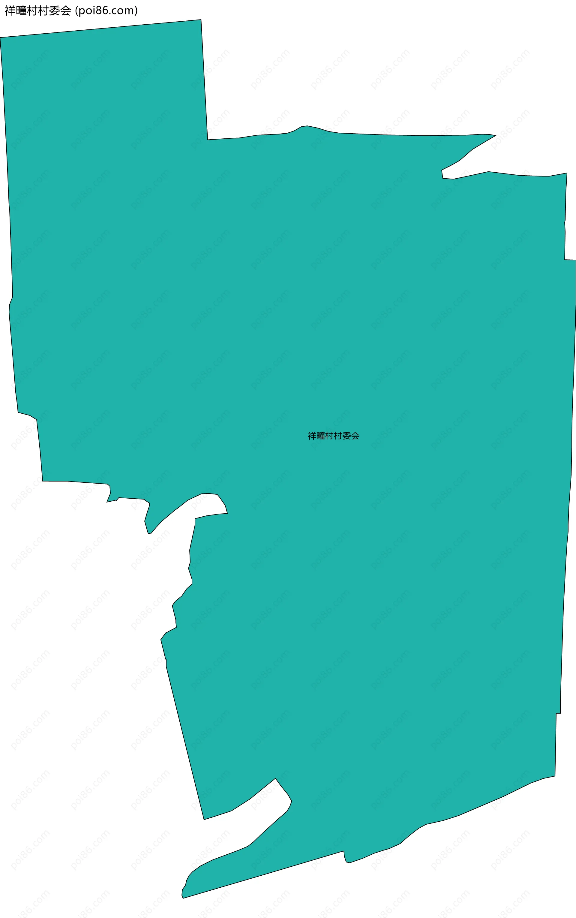 祥疃村村委会边界地图