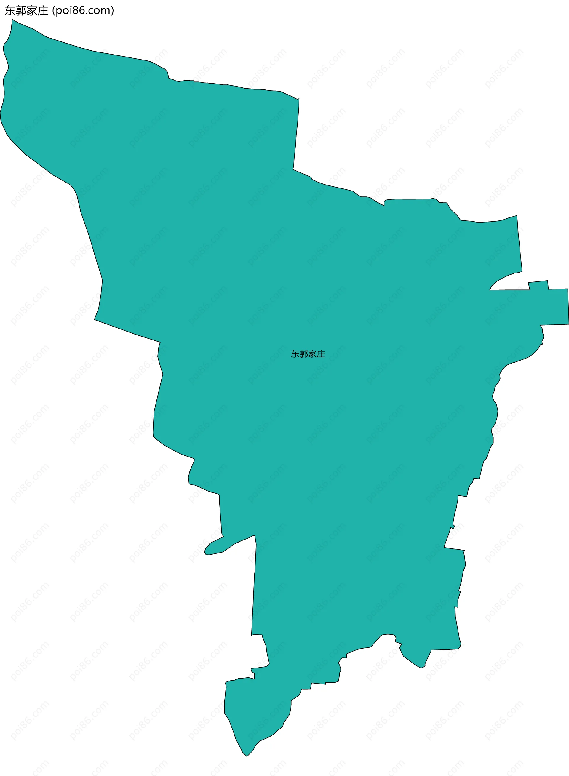 东郭家庄边界地图