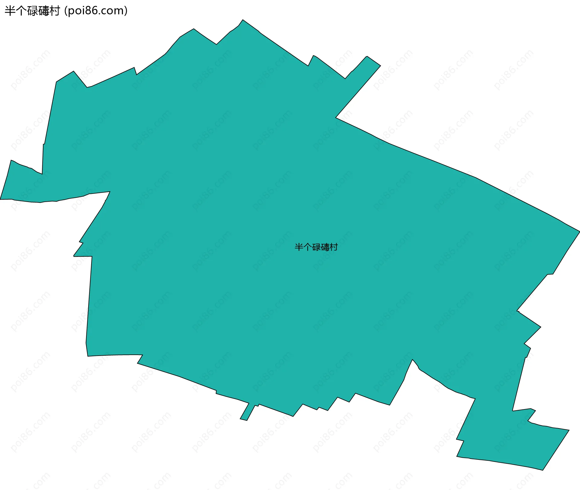 半个碌碡村边界地图