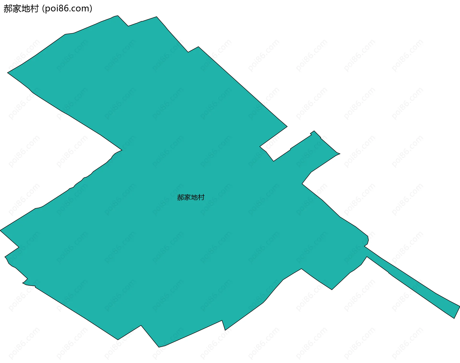 郝家地村边界地图