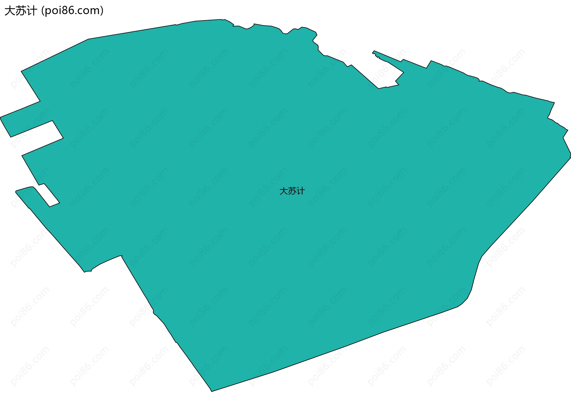 大苏计边界地图