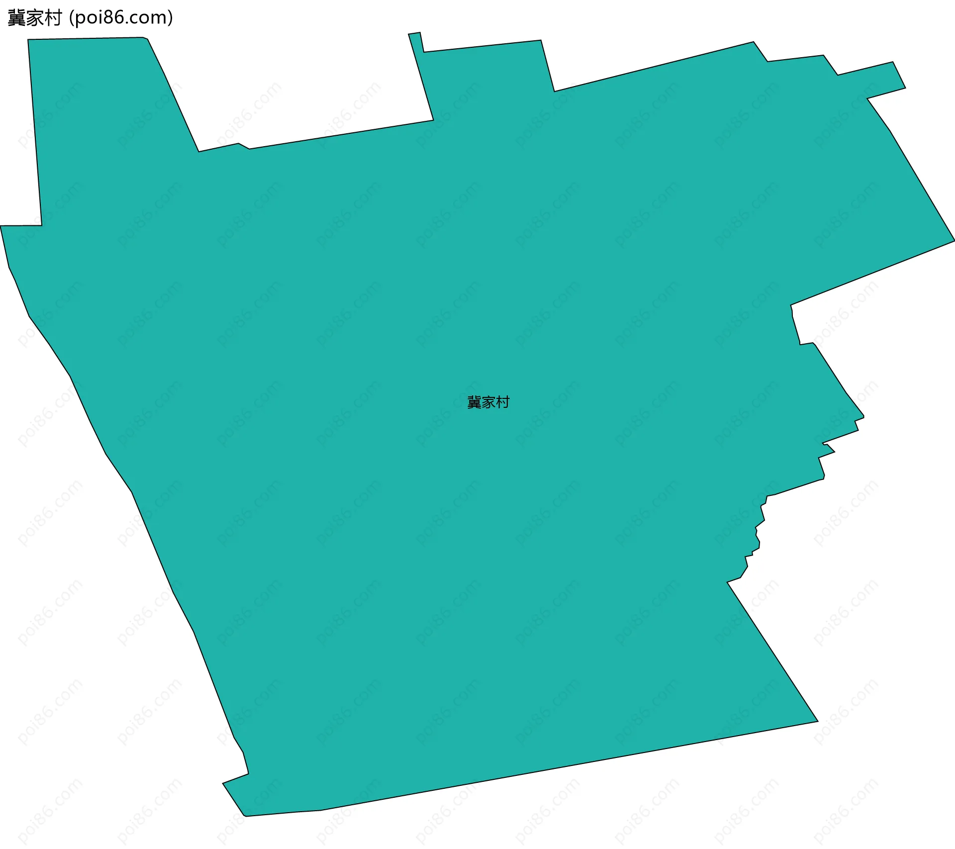 冀家村边界地图