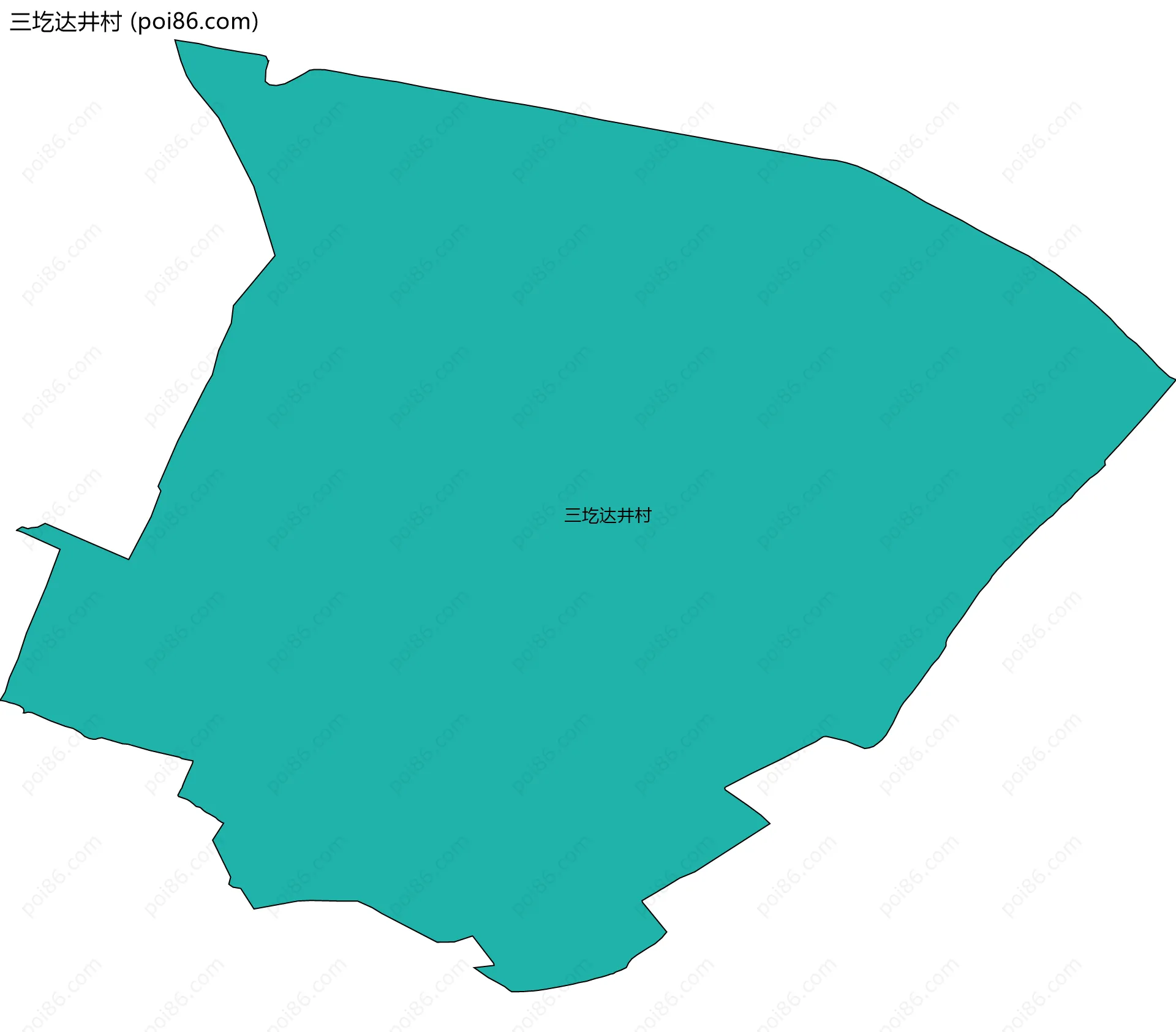 三圪达井村边界地图