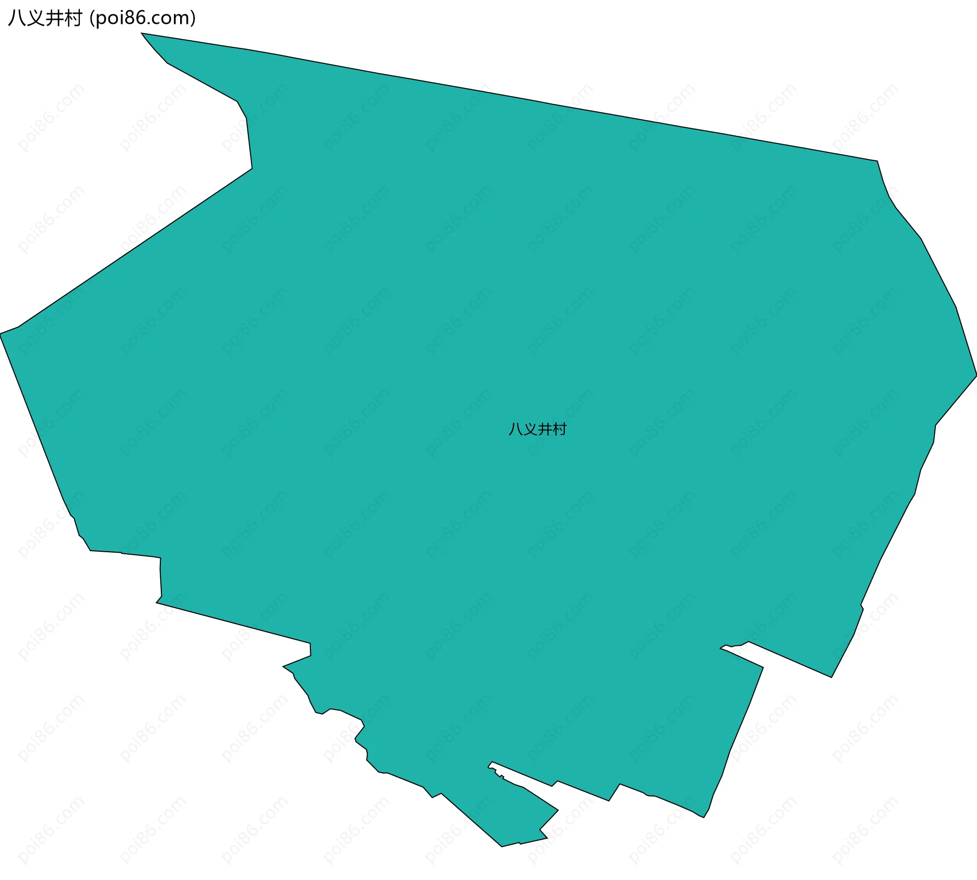 八义井村边界地图
