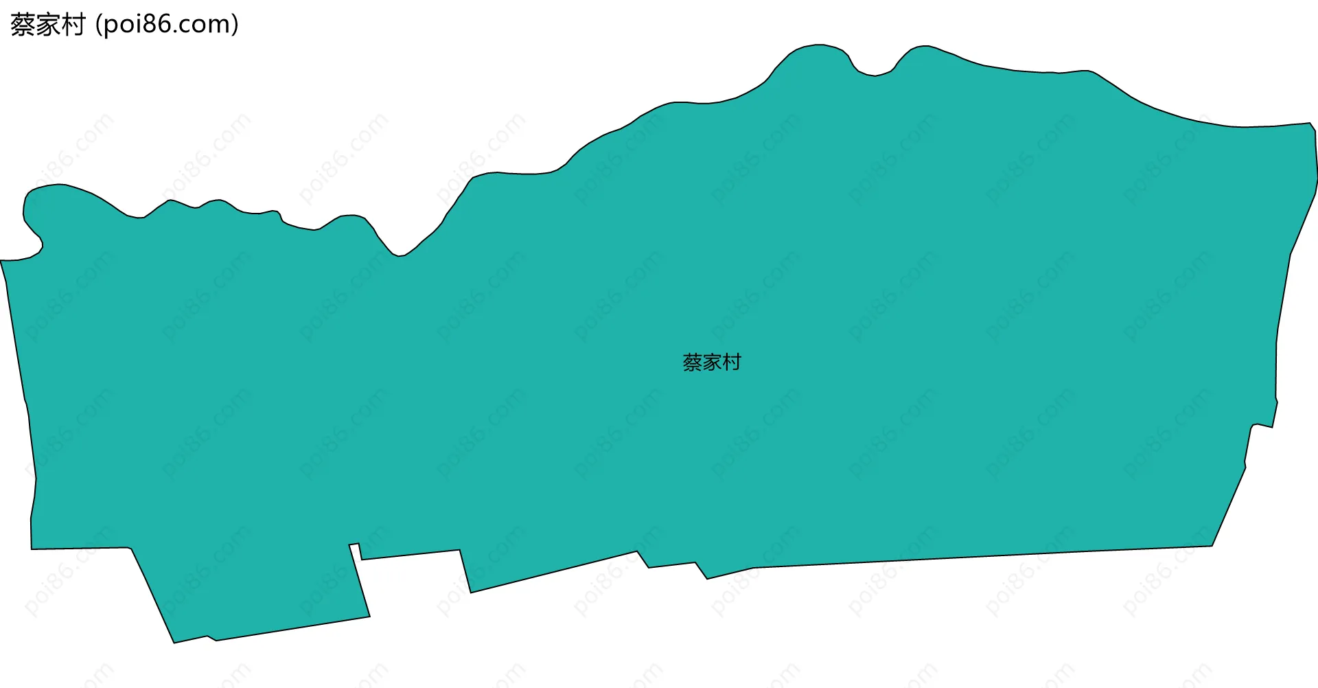 蔡家村边界地图