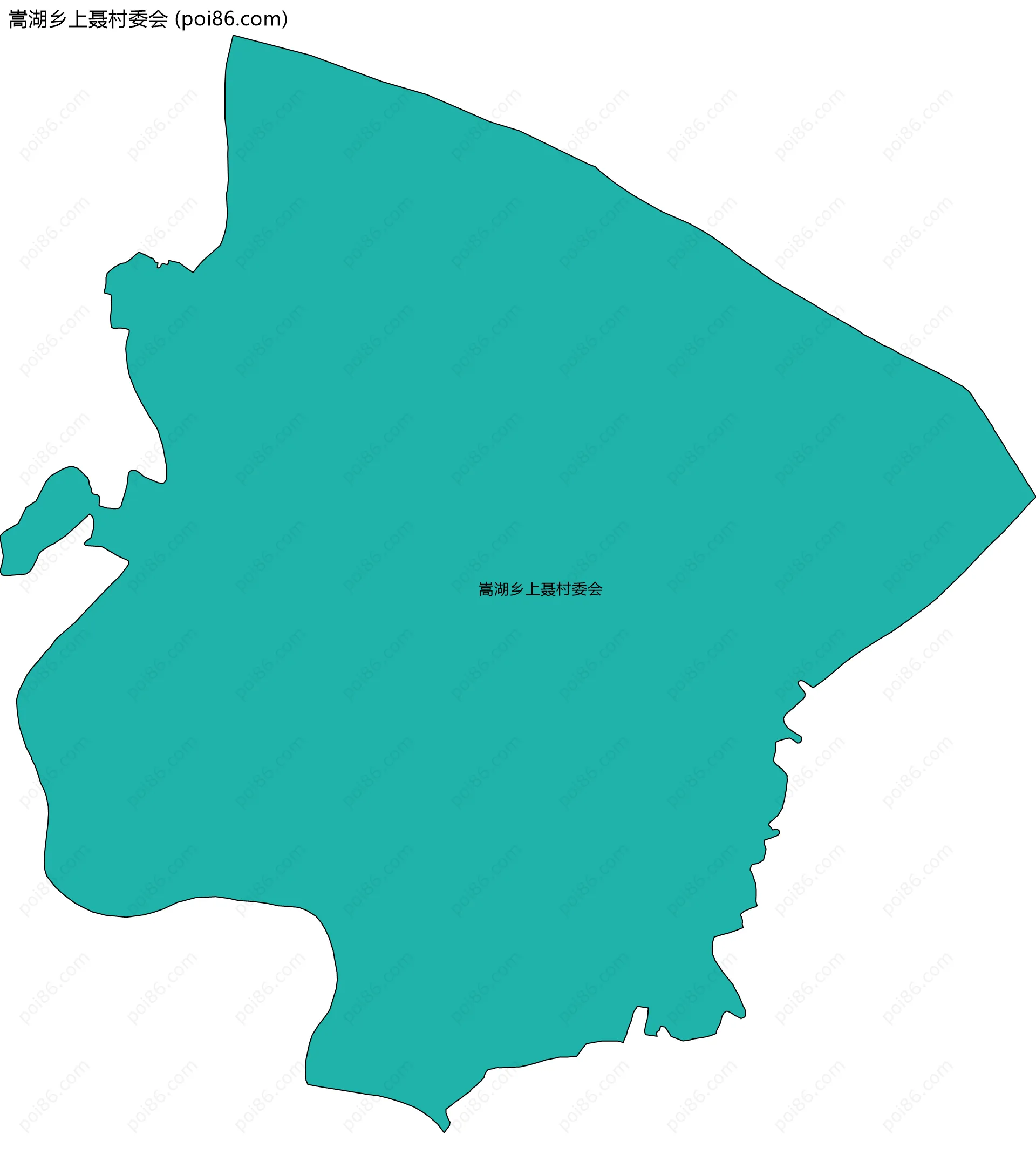 嵩湖乡上聂村委会边界地图