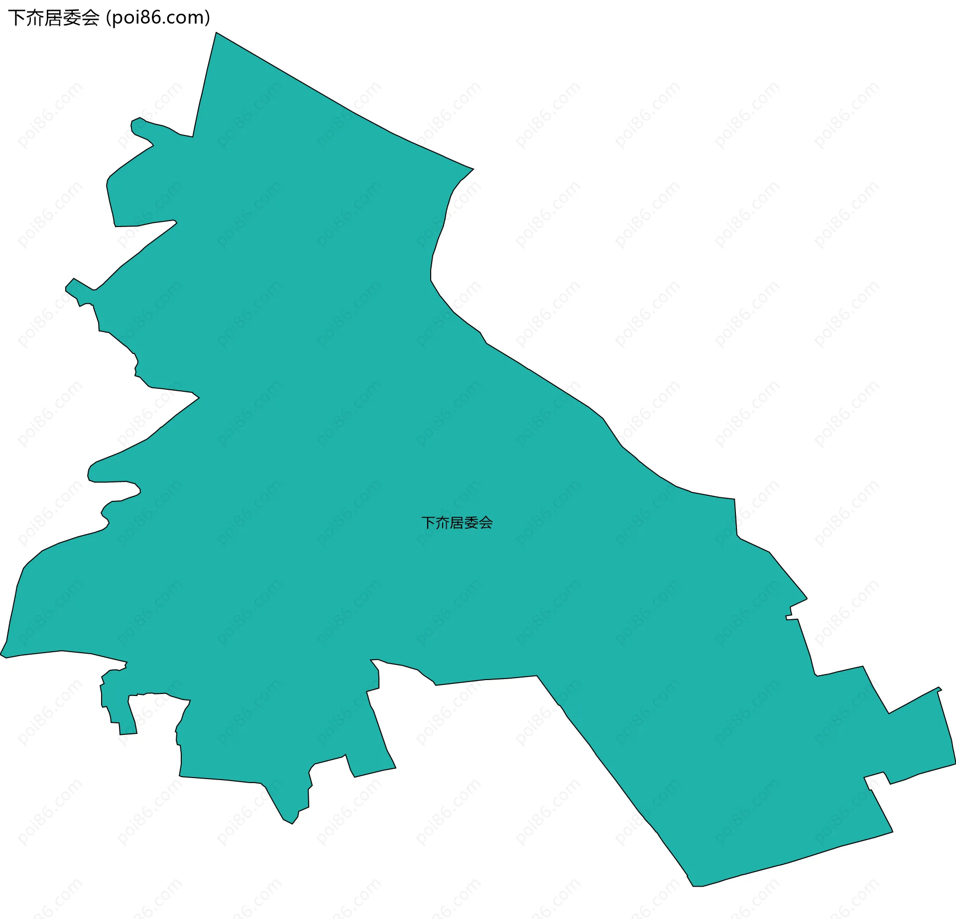 下夼居委会边界地图