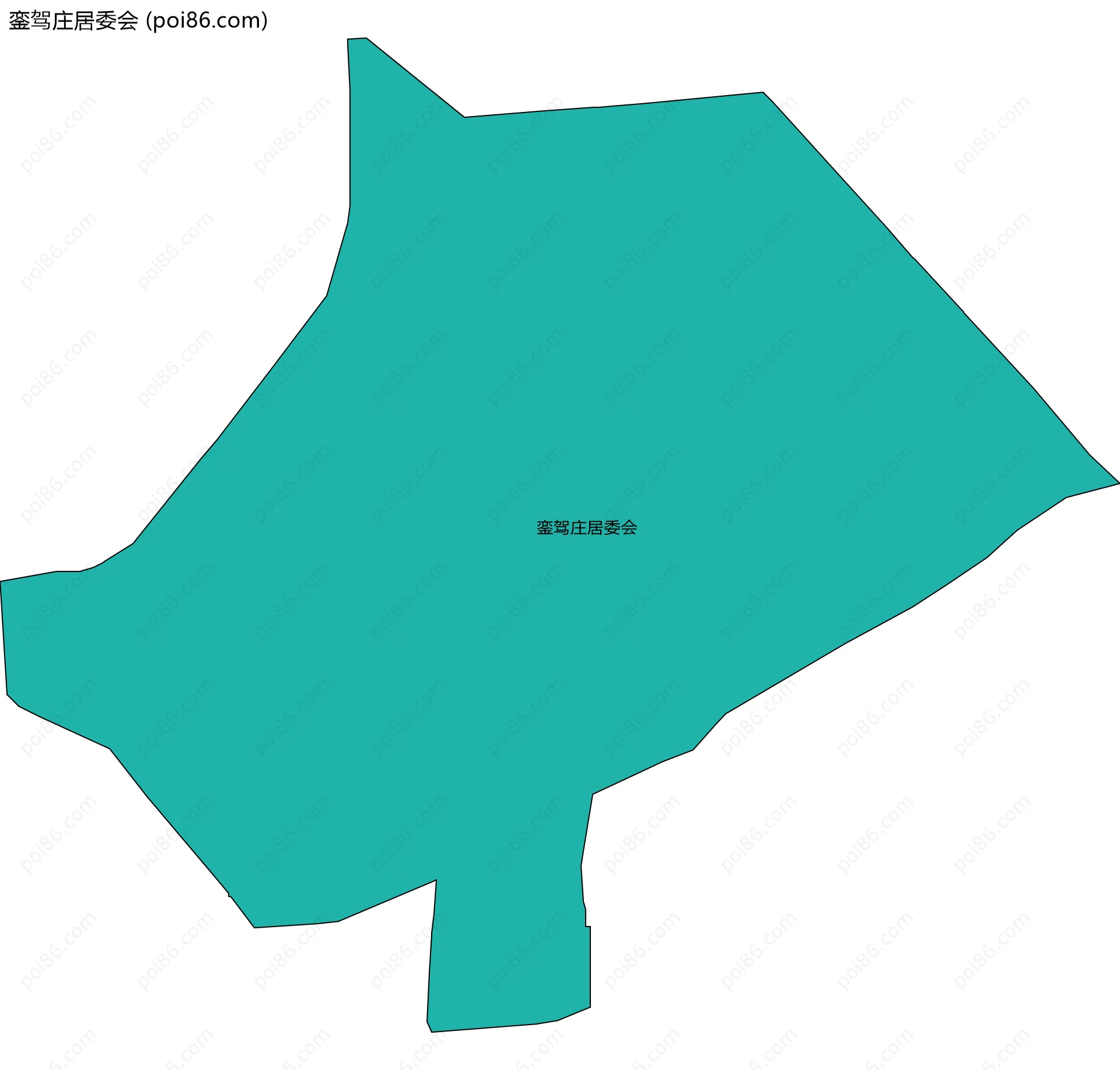 銮驾庄居委会边界地图