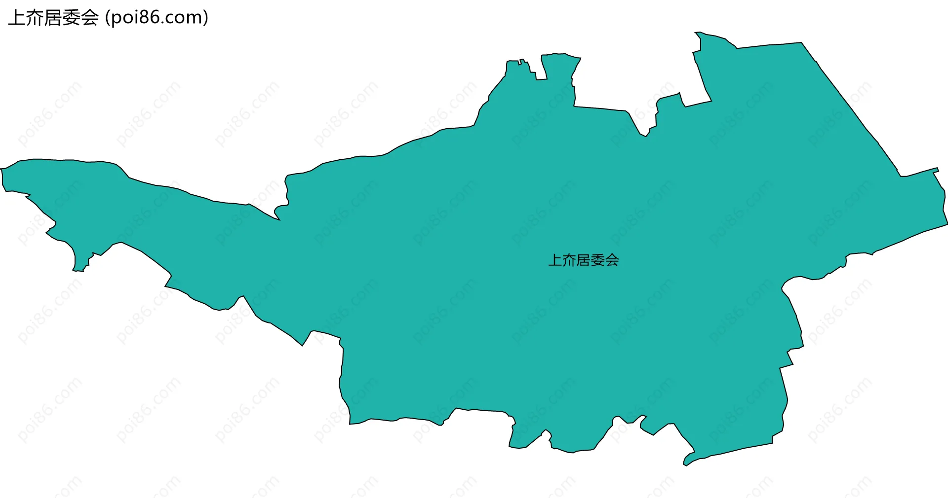 上夼居委会边界地图