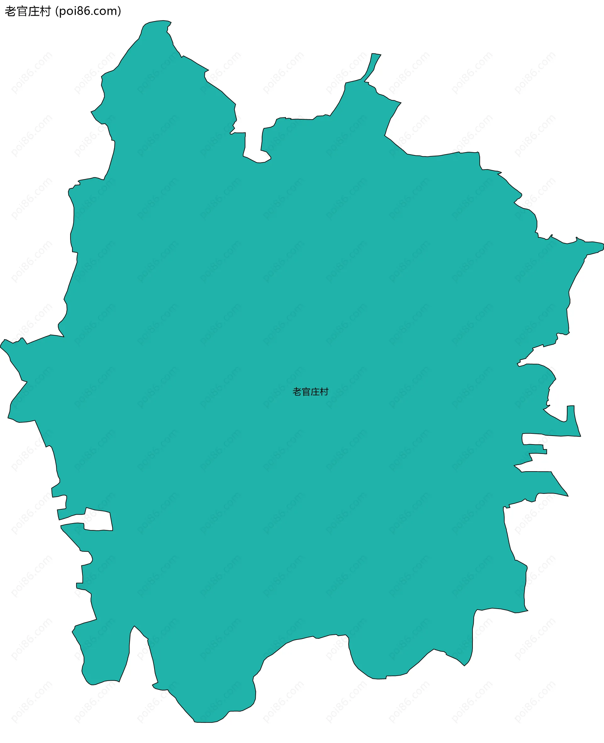 老官庄村边界地图