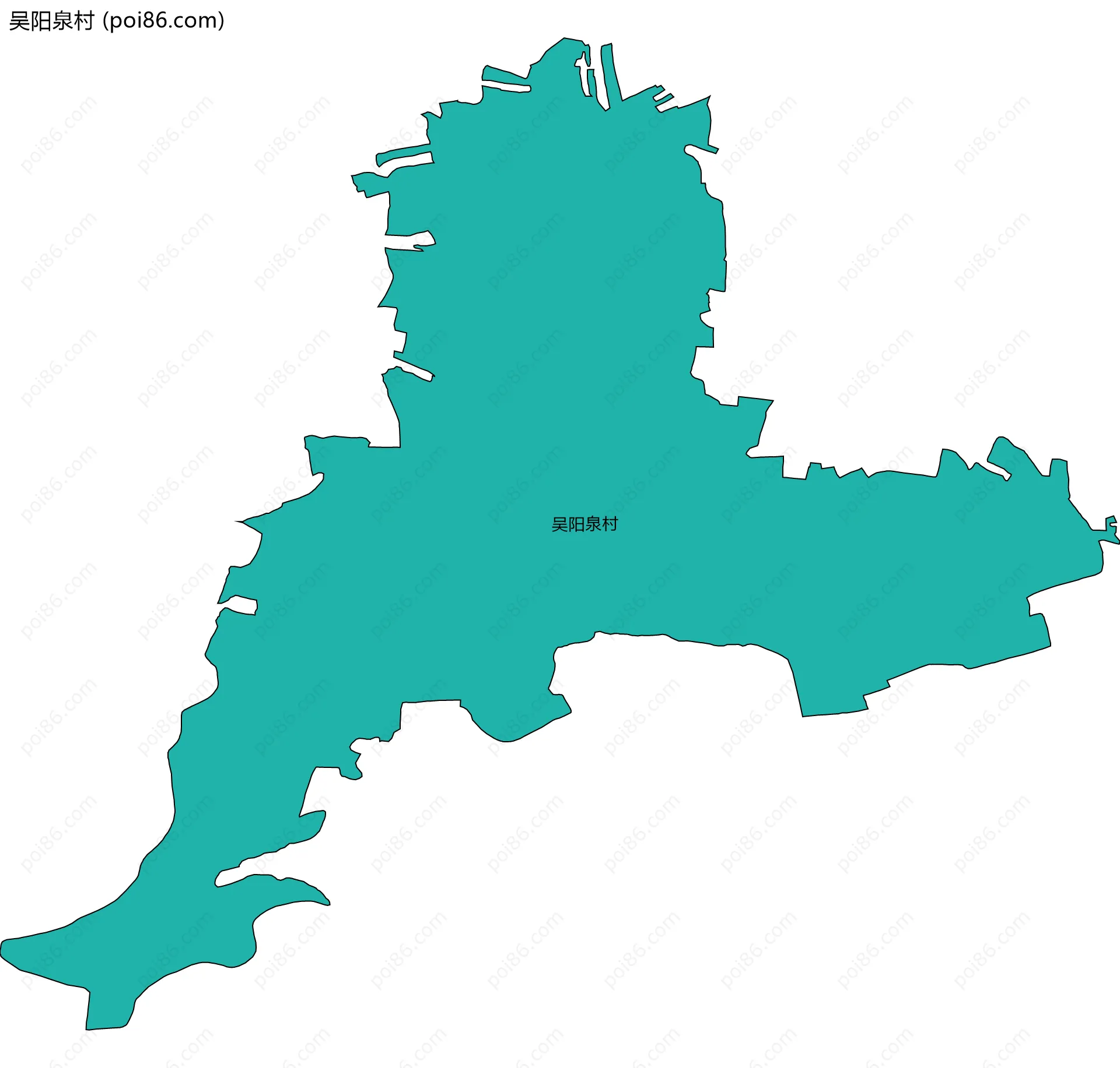 吴阳泉村边界地图