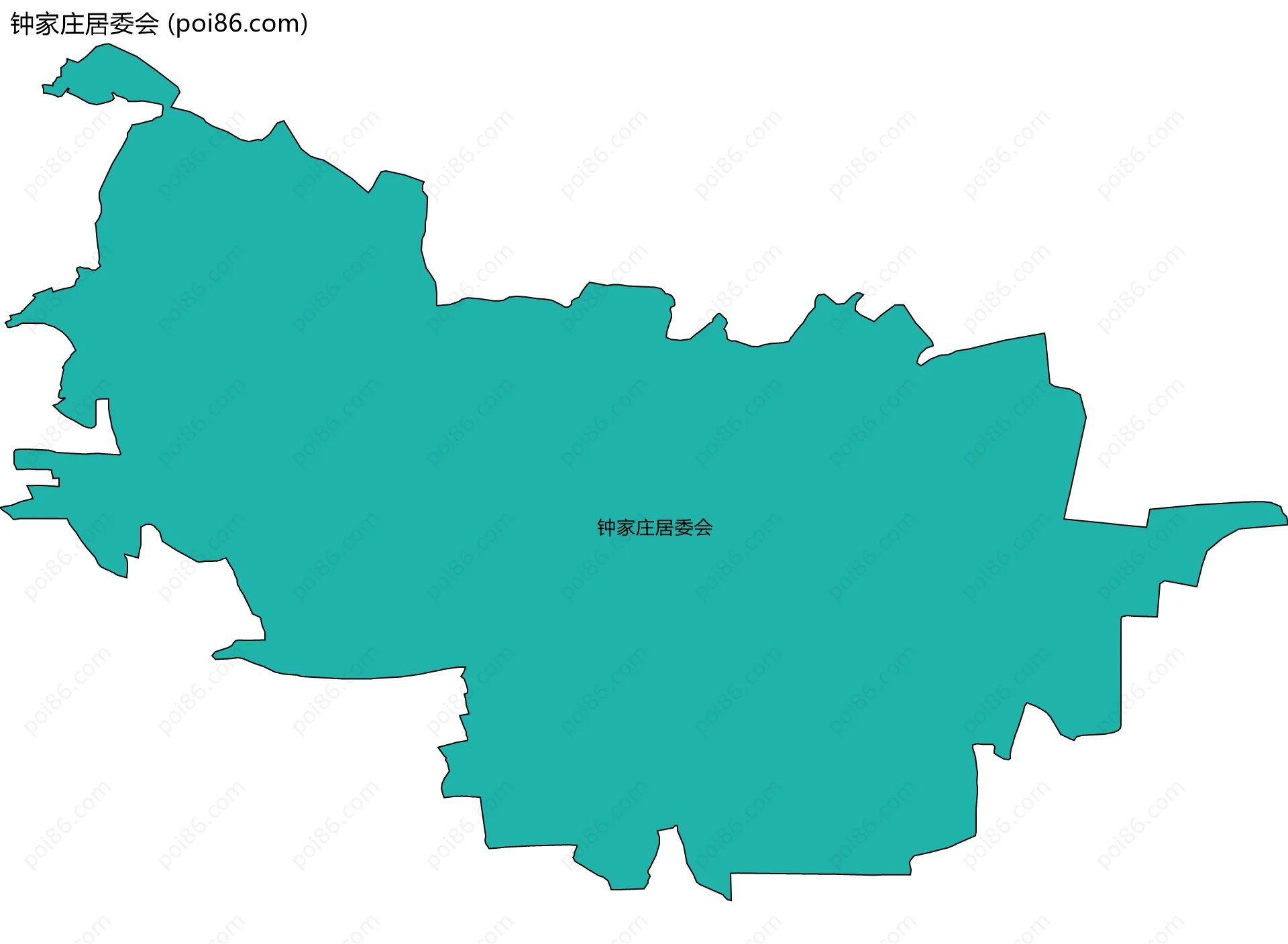 钟家庄居委会边界地图