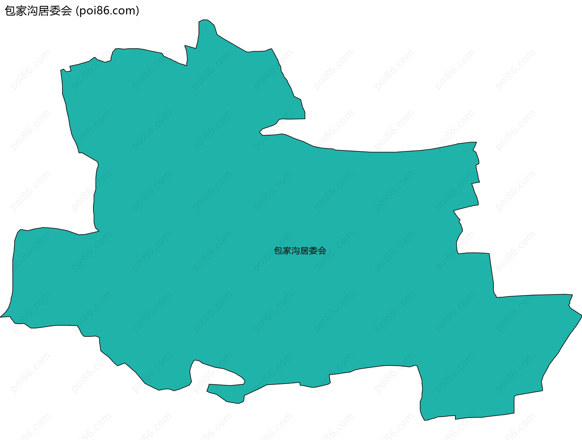 包家沟居委会边界地图