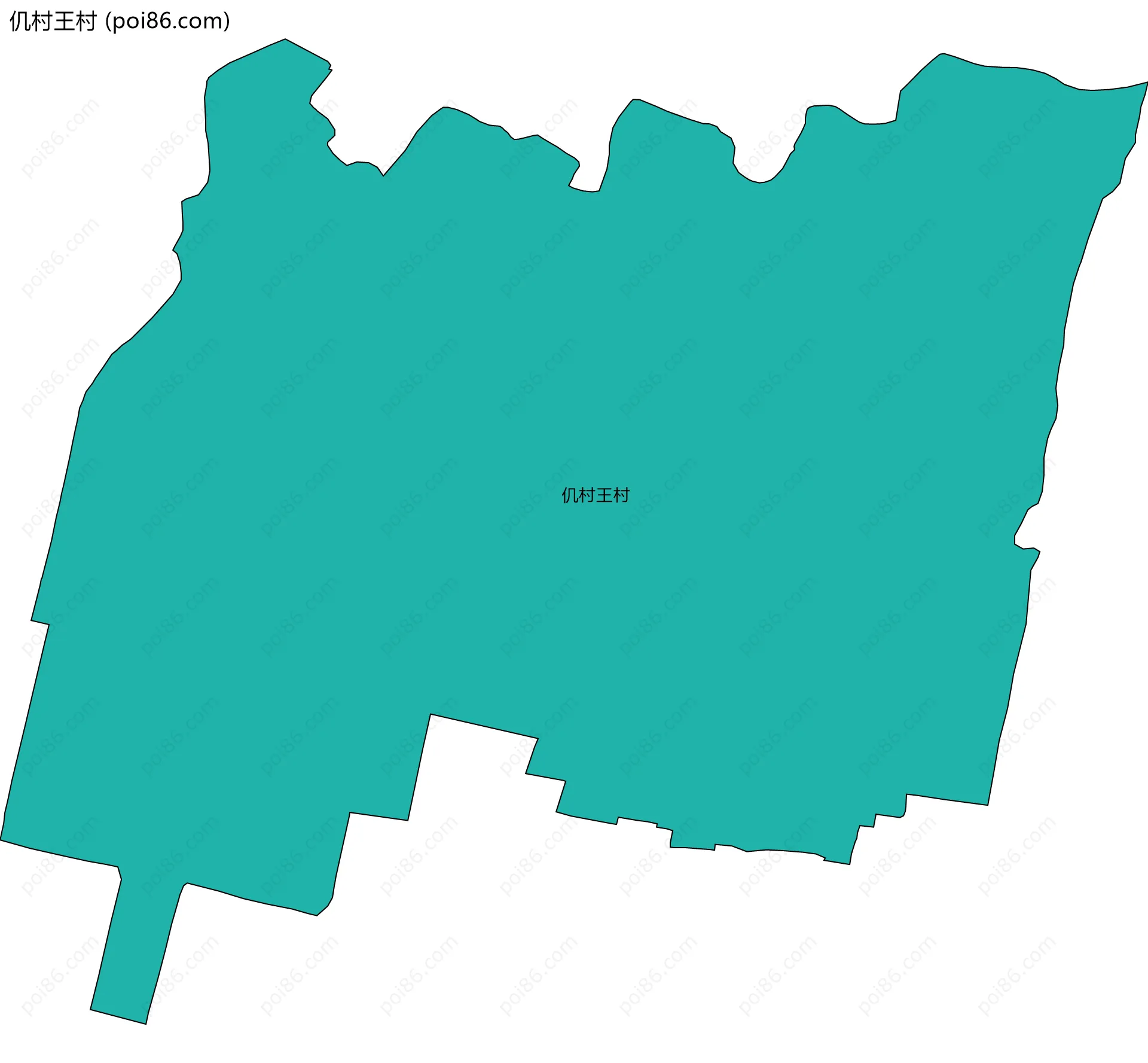 仉村王村边界地图