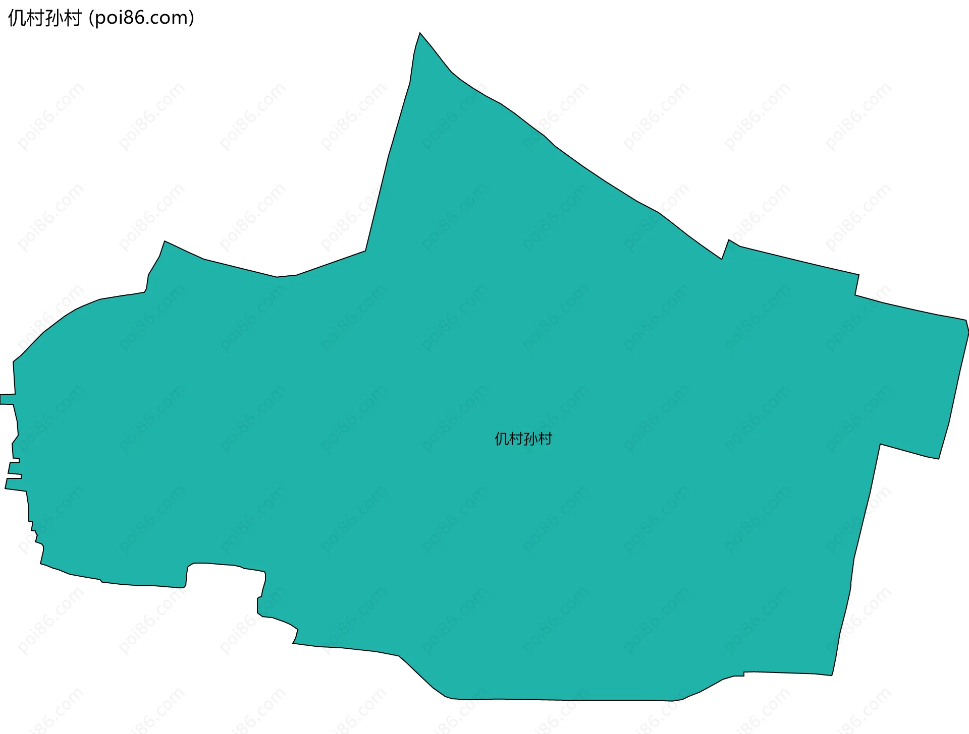 仉村孙村边界地图