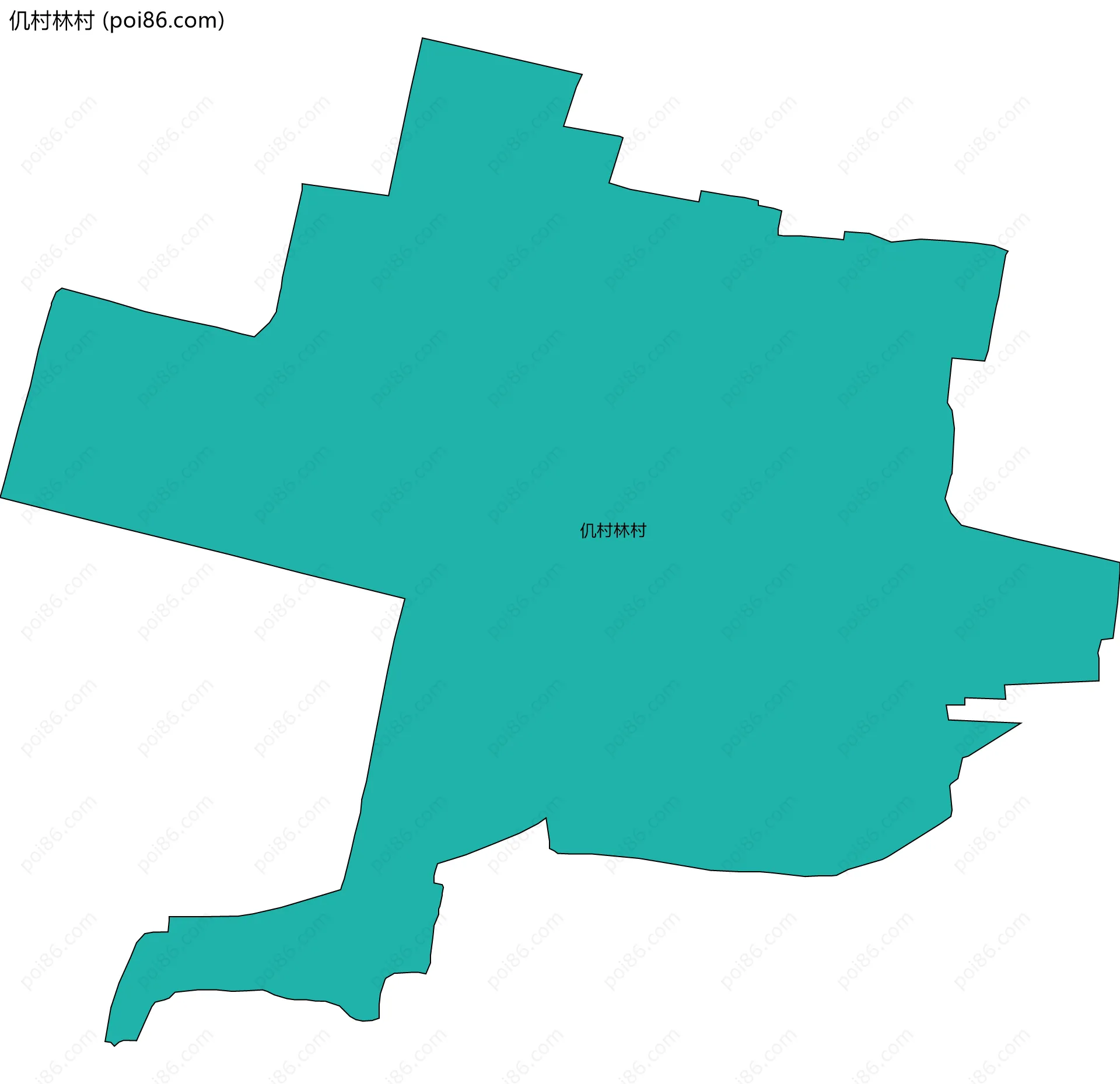 仉村林村边界地图