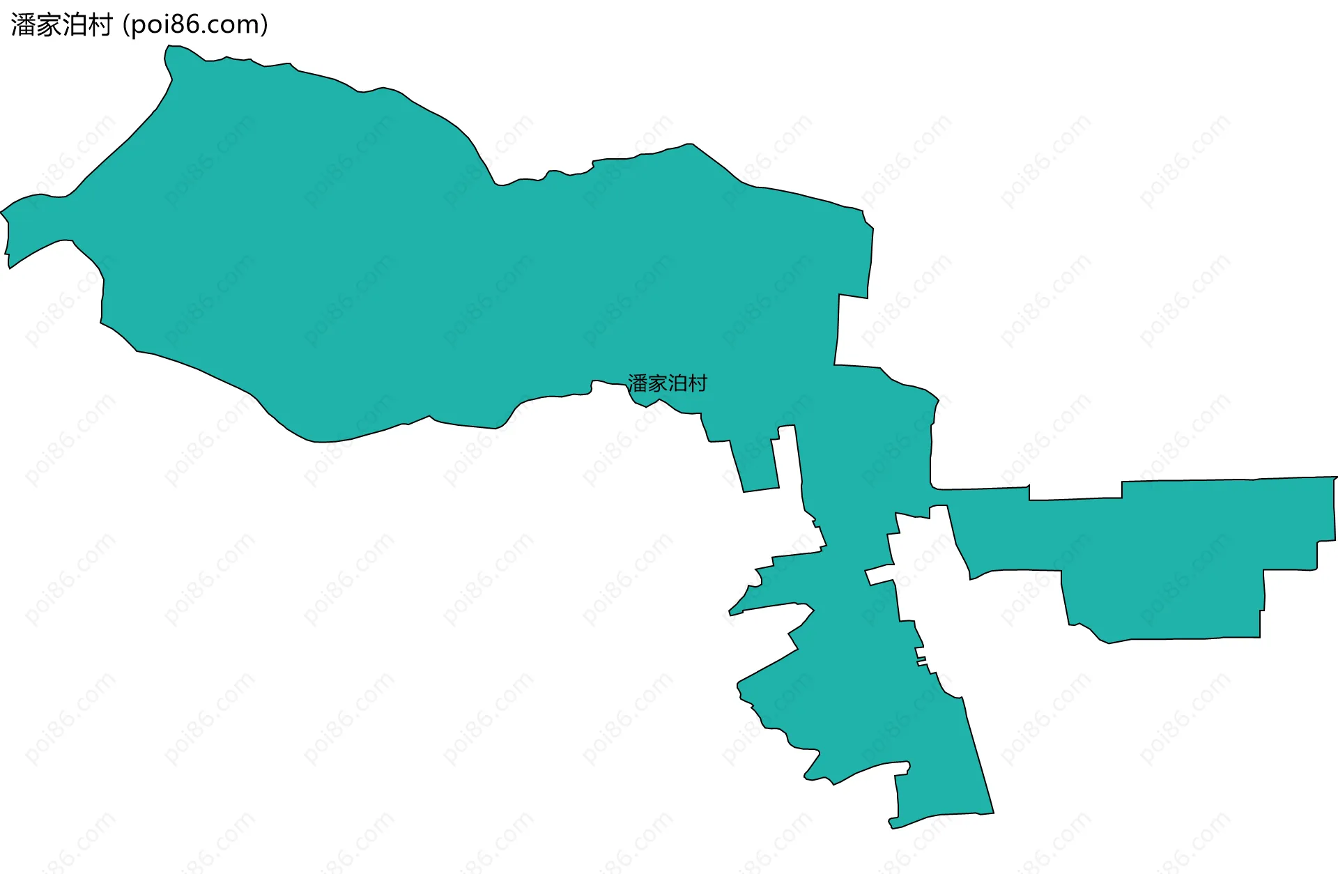 潘家泊村边界地图