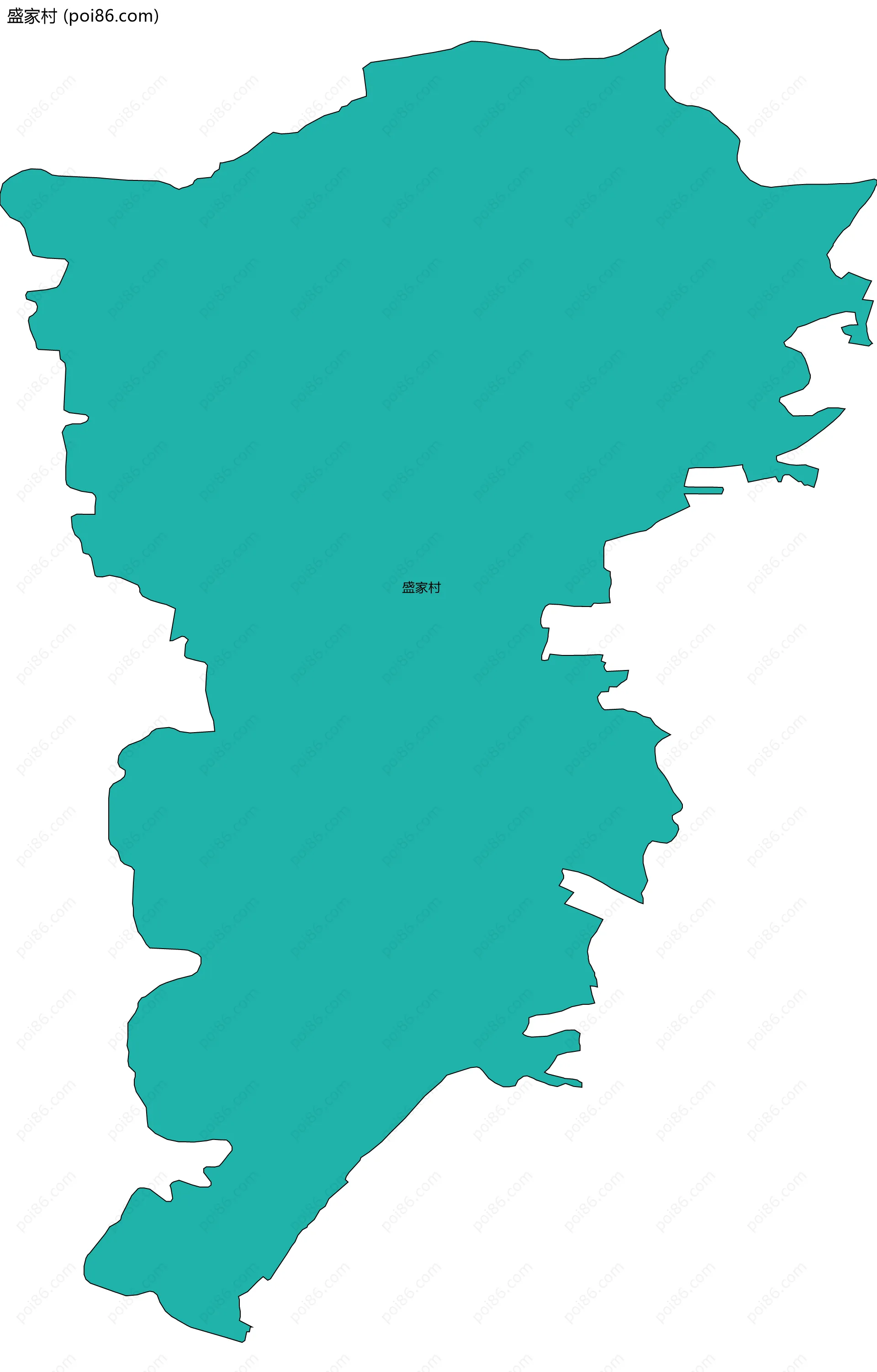 盛家村边界地图