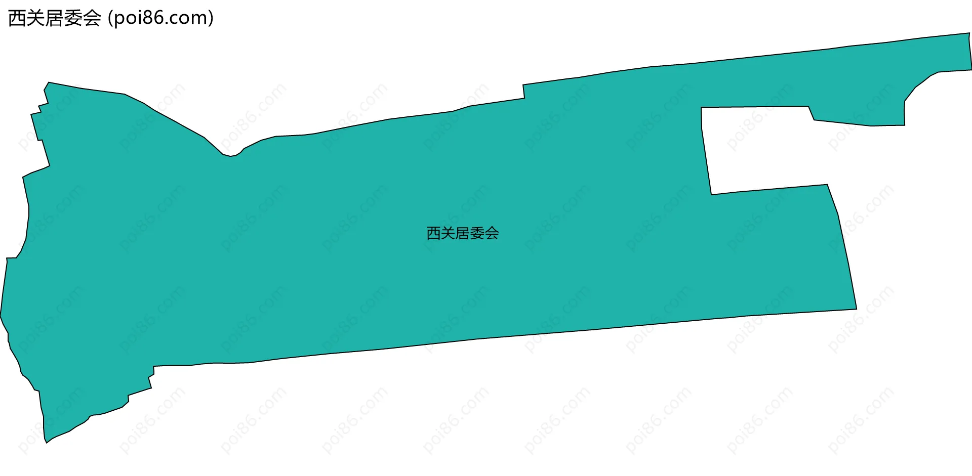 西关居委会边界地图