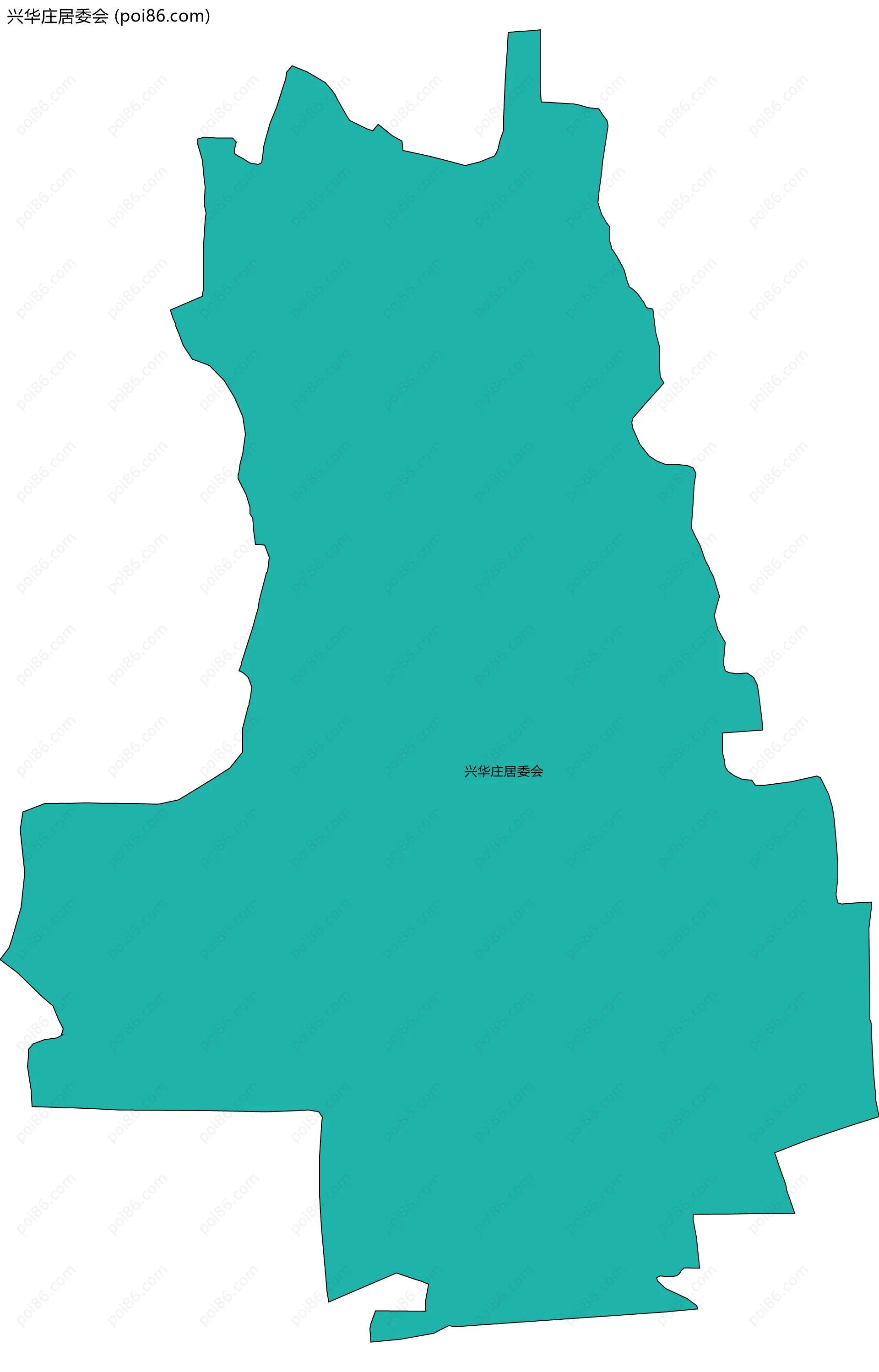 兴华庄居委会边界地图