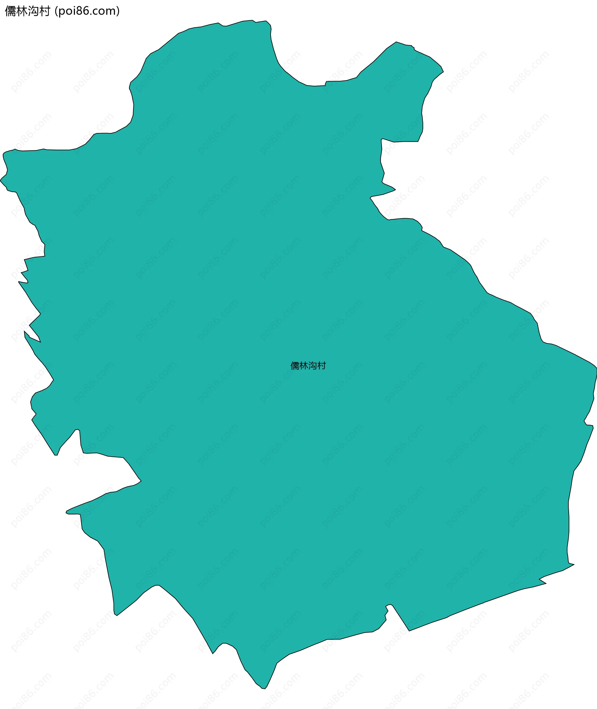 儒林沟村边界地图