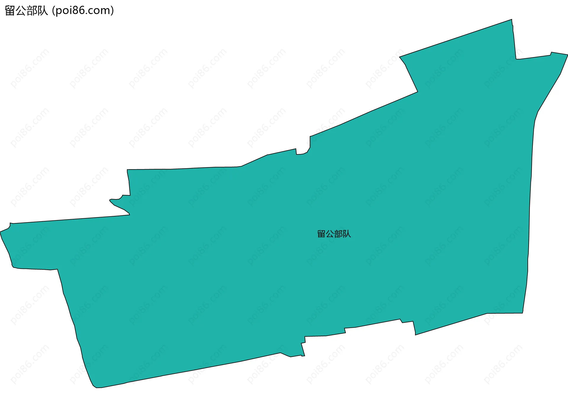 留公部队边界地图